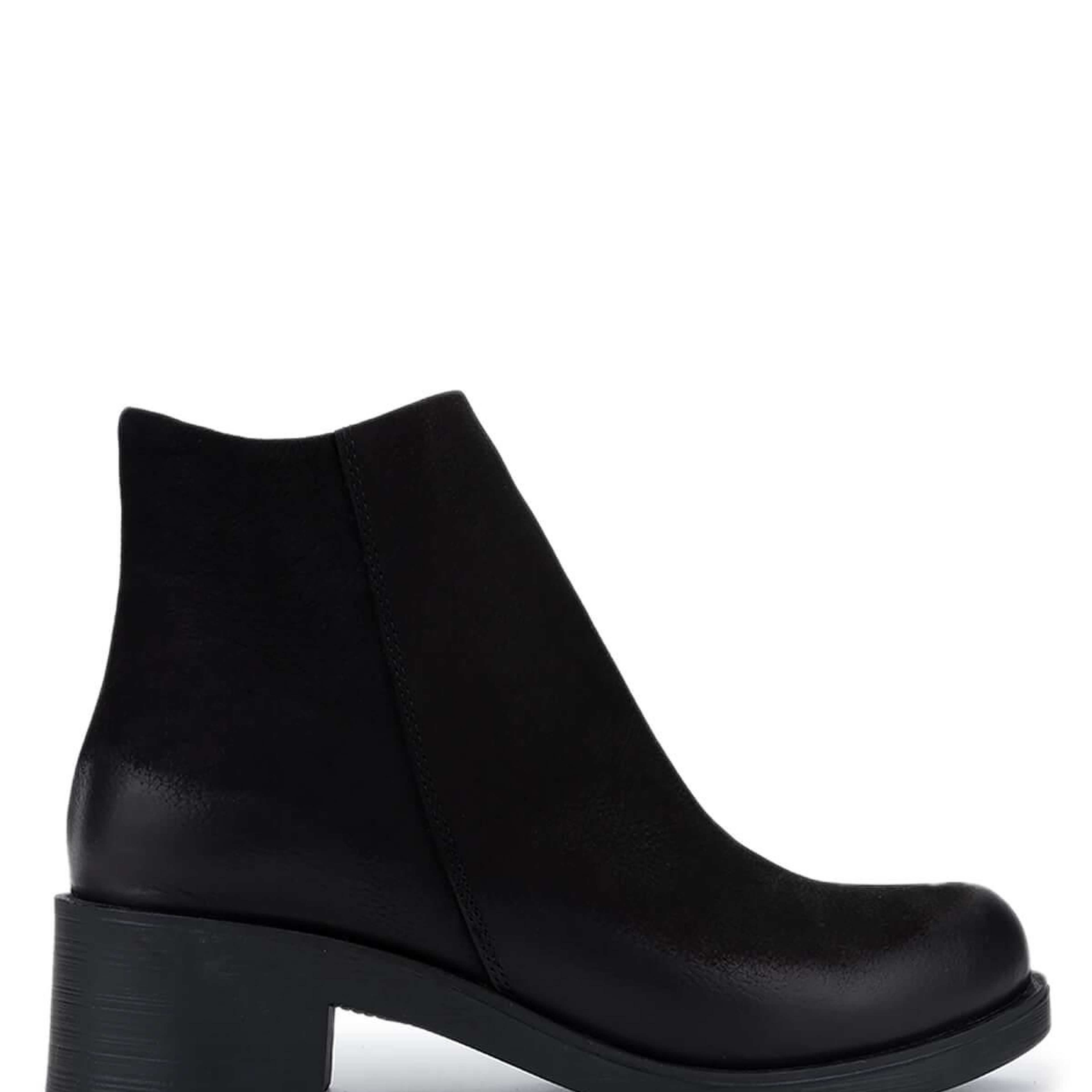 Tamer Tanca Kadın Hakiki Deri Siyah Nubuk Topuklu Bot