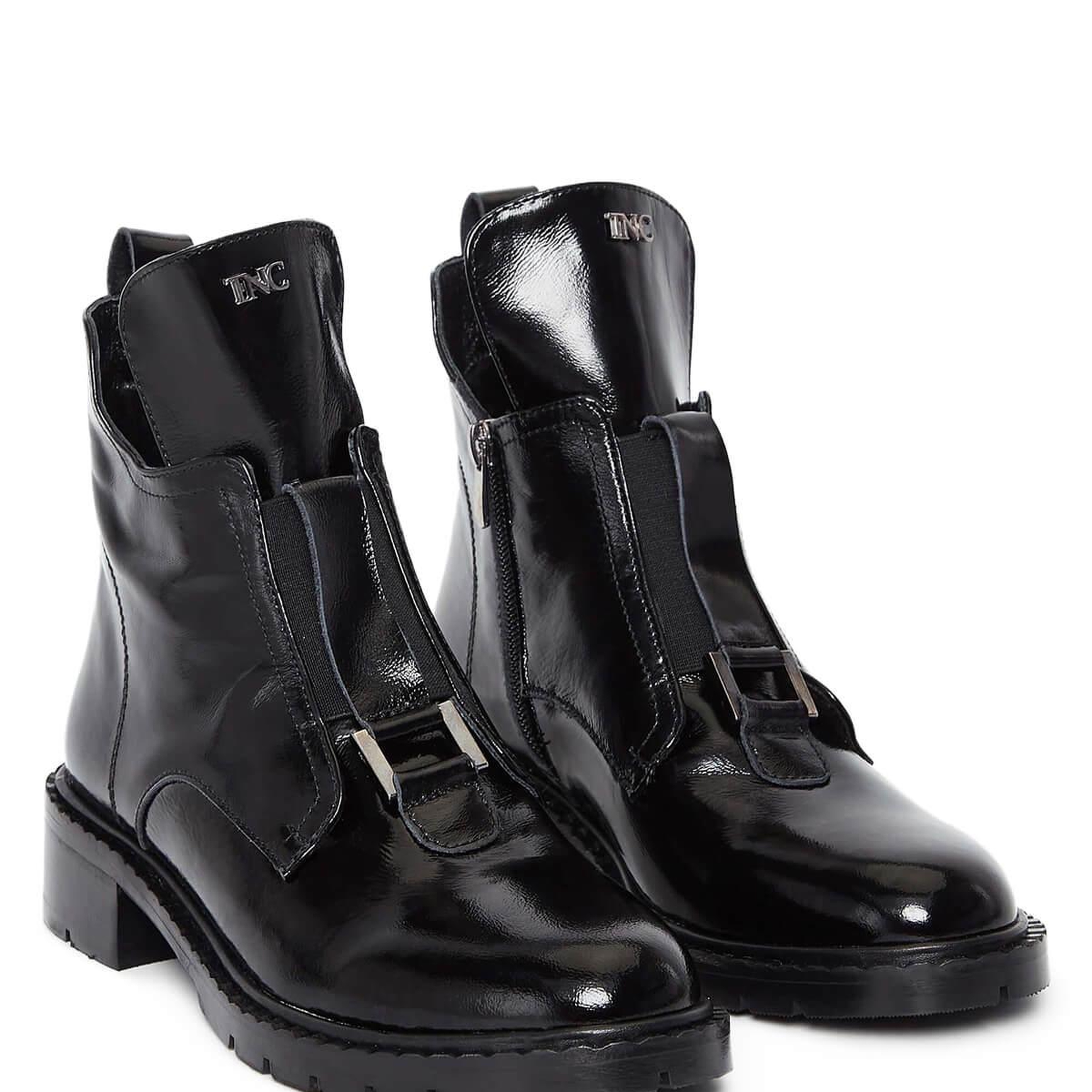 Tamer Tanca Kadın Hakiki Deri Siyah Rugan Casual Bot