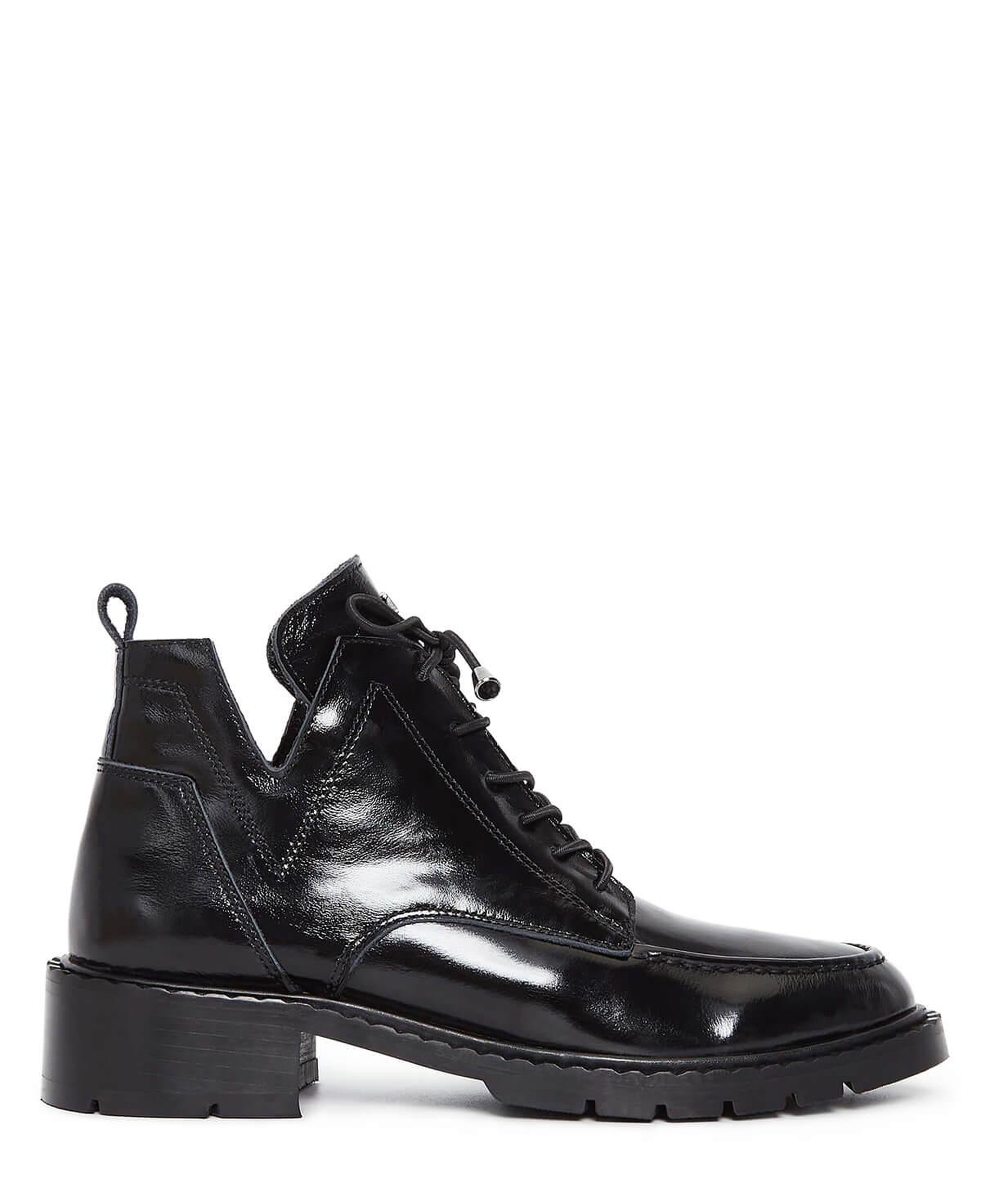 Tamer Tanca Kadın Hakiki Deri Siyah Rugan Casual Bot