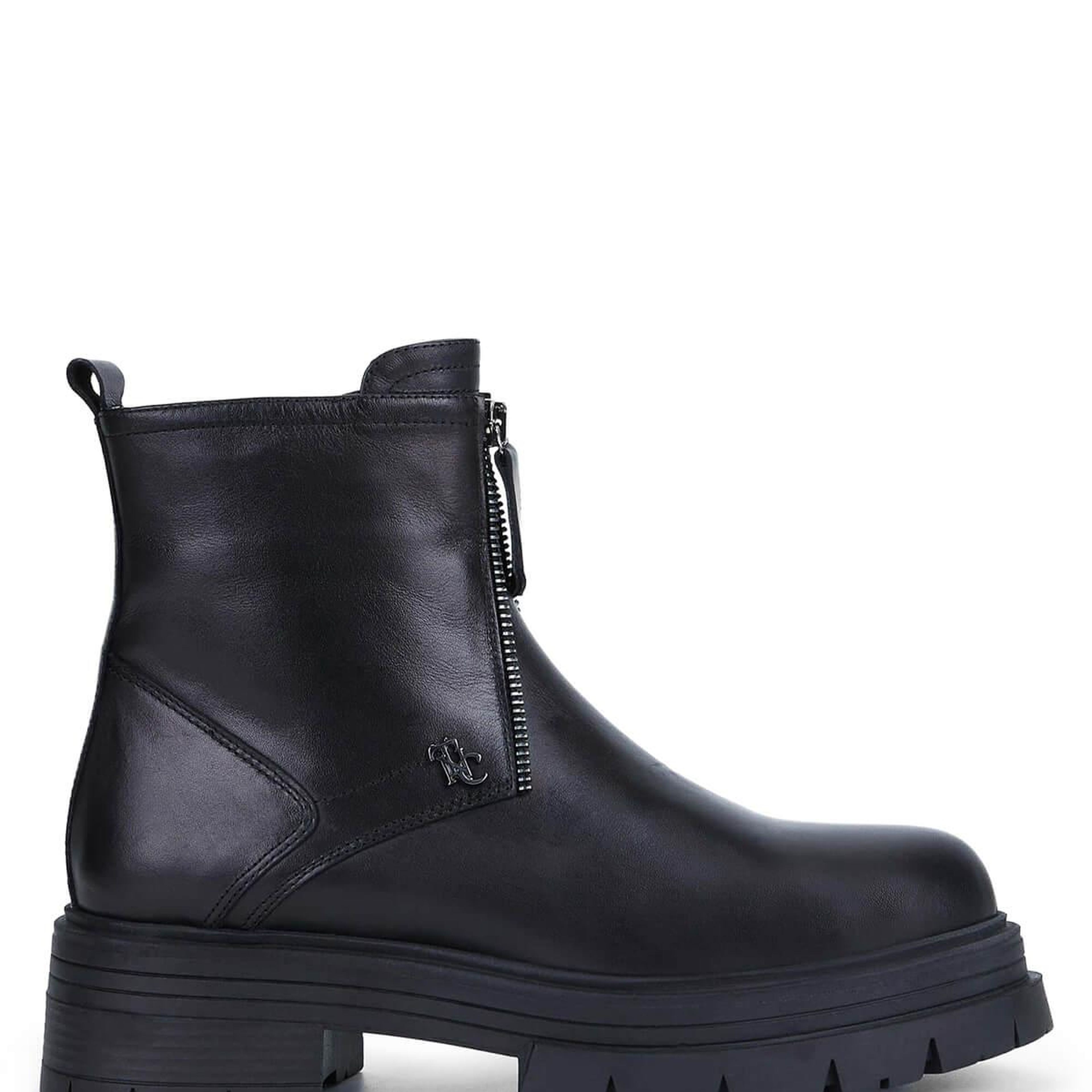 Tamer Tanca Kadın Hakiki Deri Siyah Deri Casual Bot