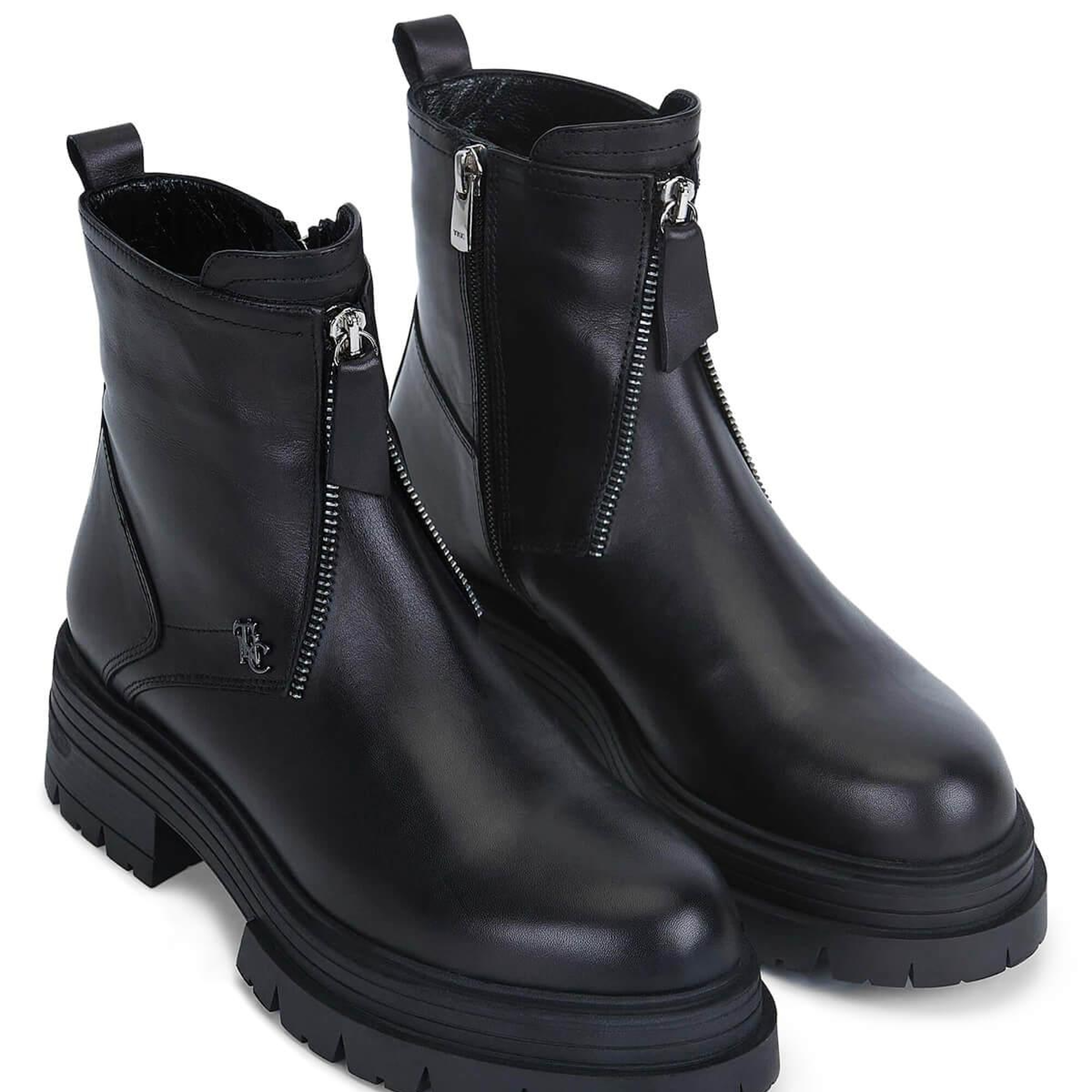 Tamer Tanca Kadın Hakiki Deri Siyah Deri Casual Bot