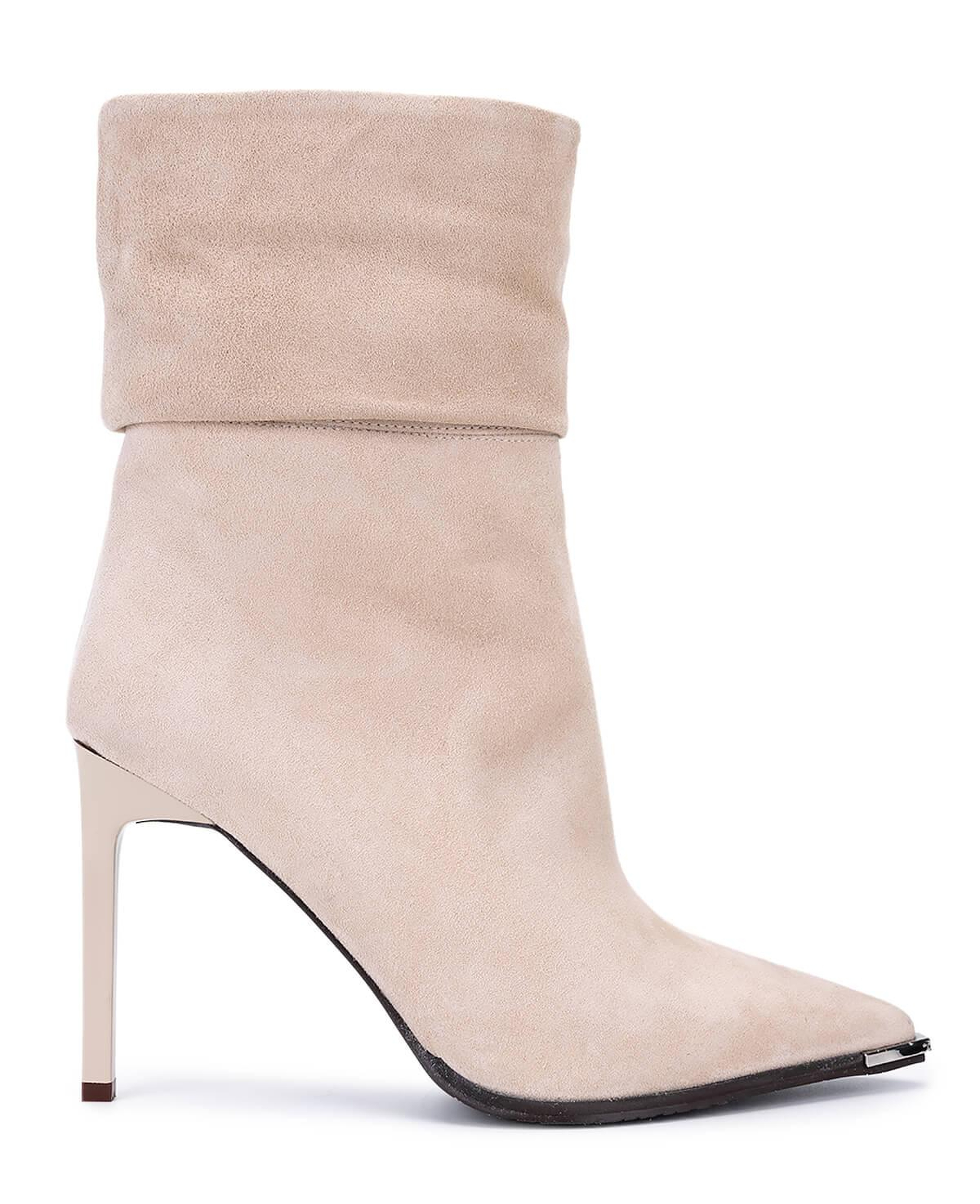 Tamer Tanca Kadın Hakiki Deri Taş Süet Topuklu Bot