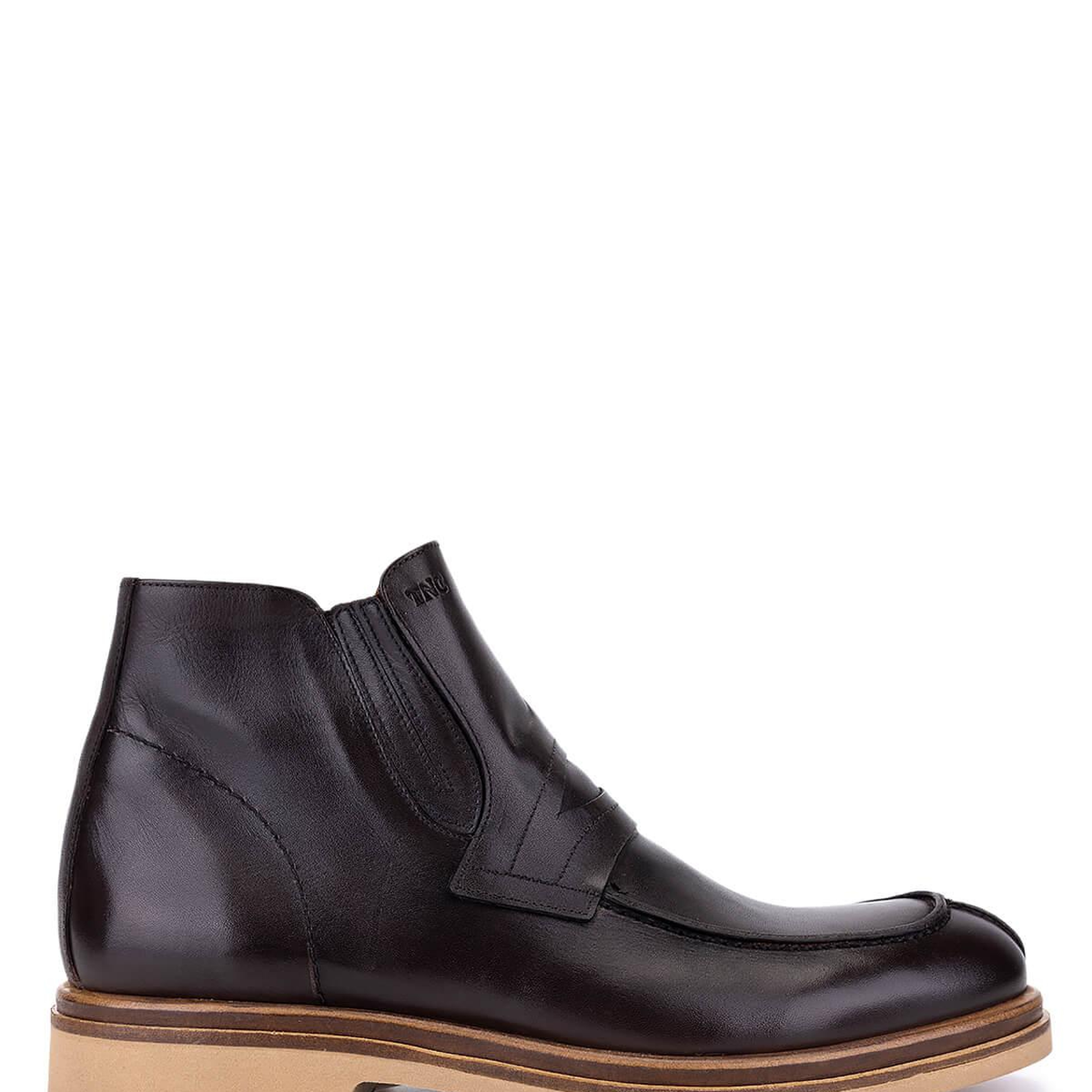 Tamer Tanca Erkek Hakiki Deri Kahverengi Klasik Bot