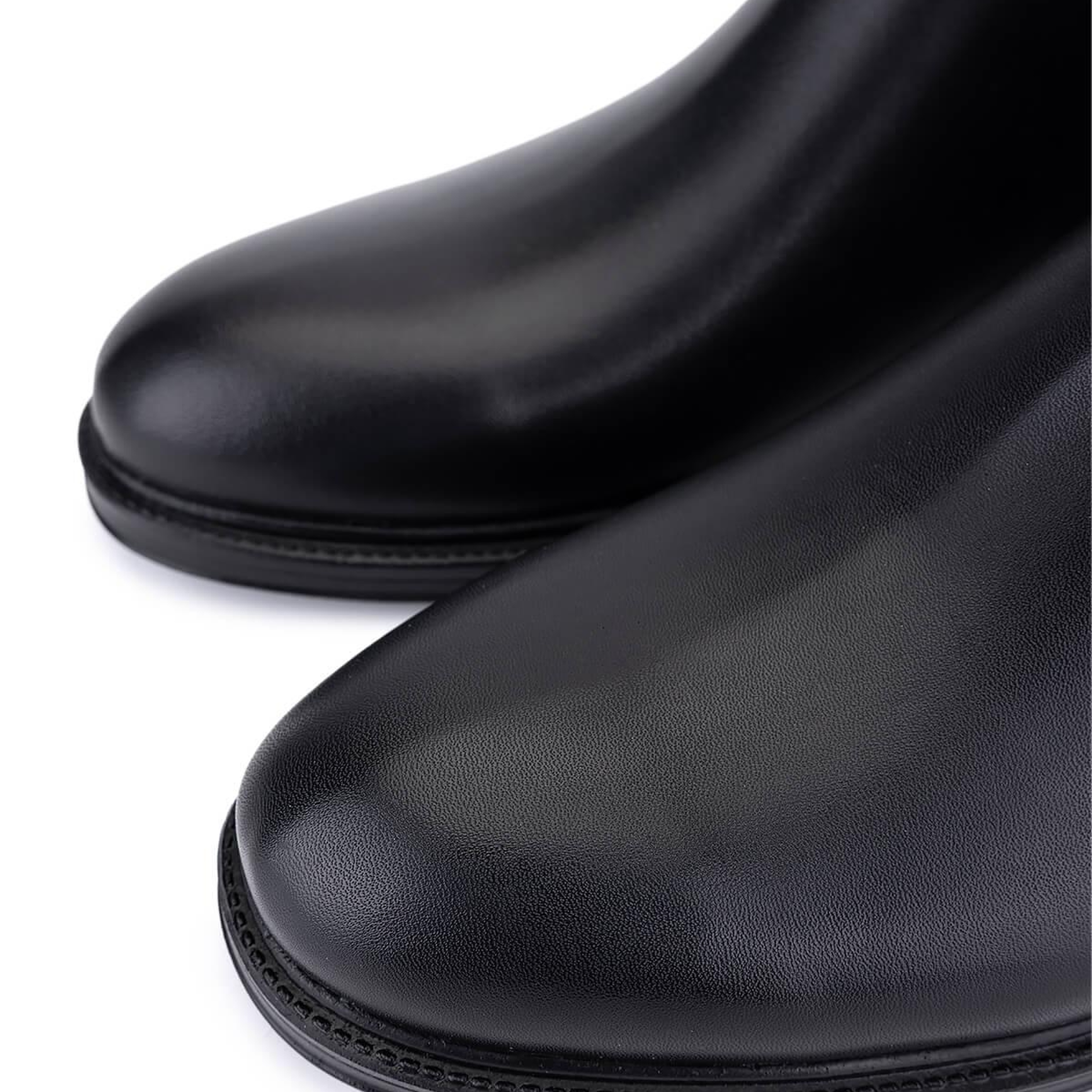 Tamer Tanca Erkek Hakiki Deri Siyah Casual Bot