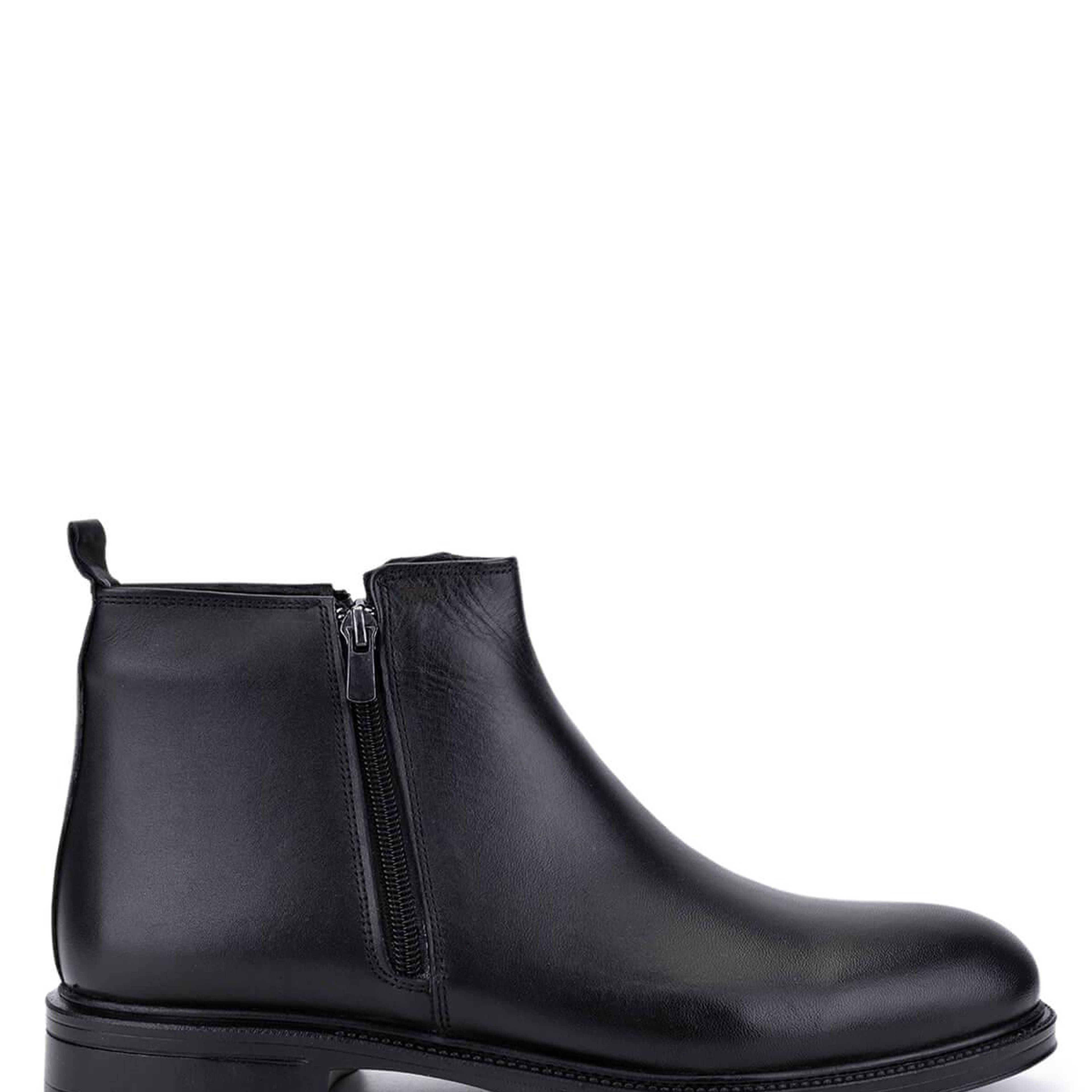 Tamer Tanca Erkek Hakiki Deri Siyah Casual Bot