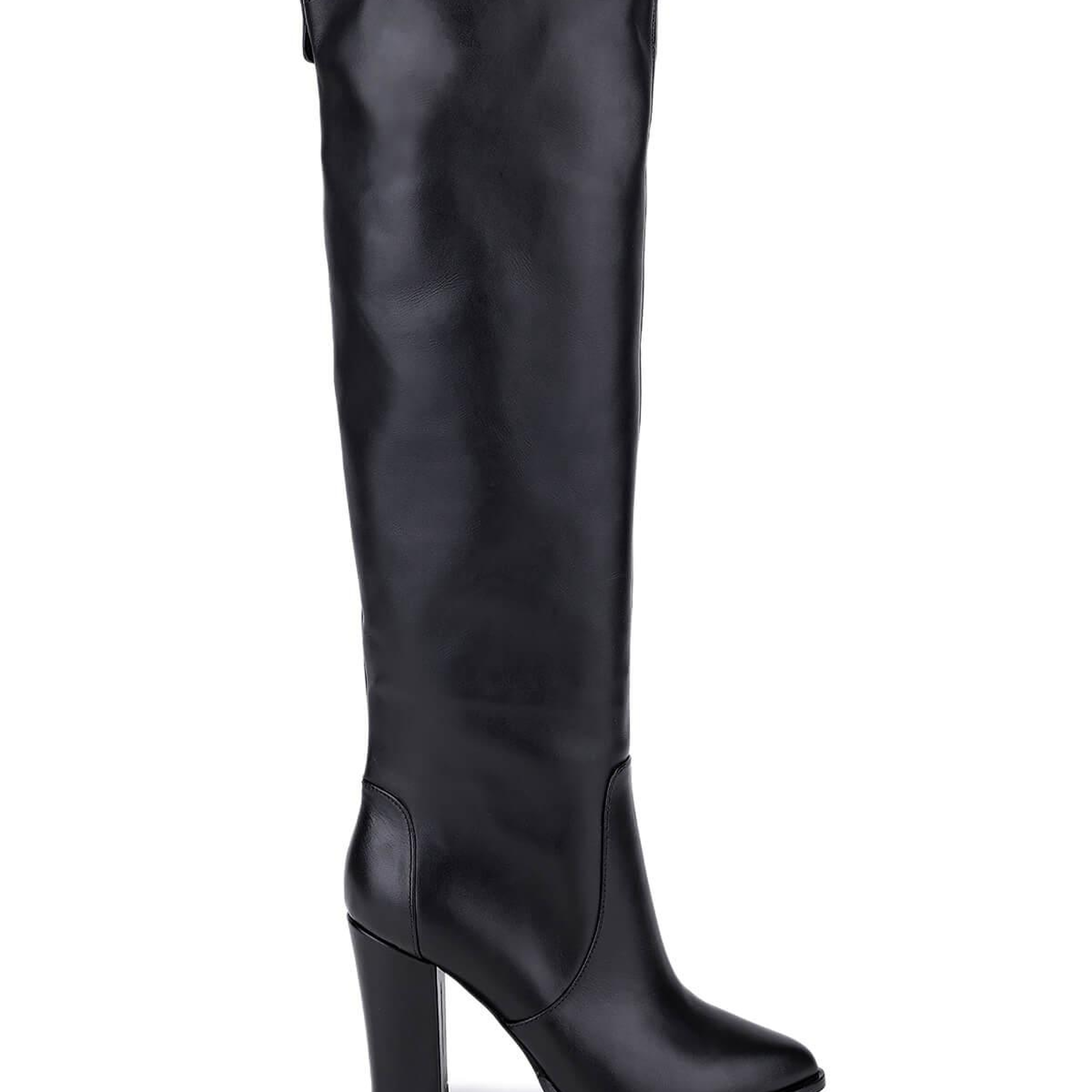 Tamer Tanca Kadın Hakiki Deri Siyah Topuklu Çizme