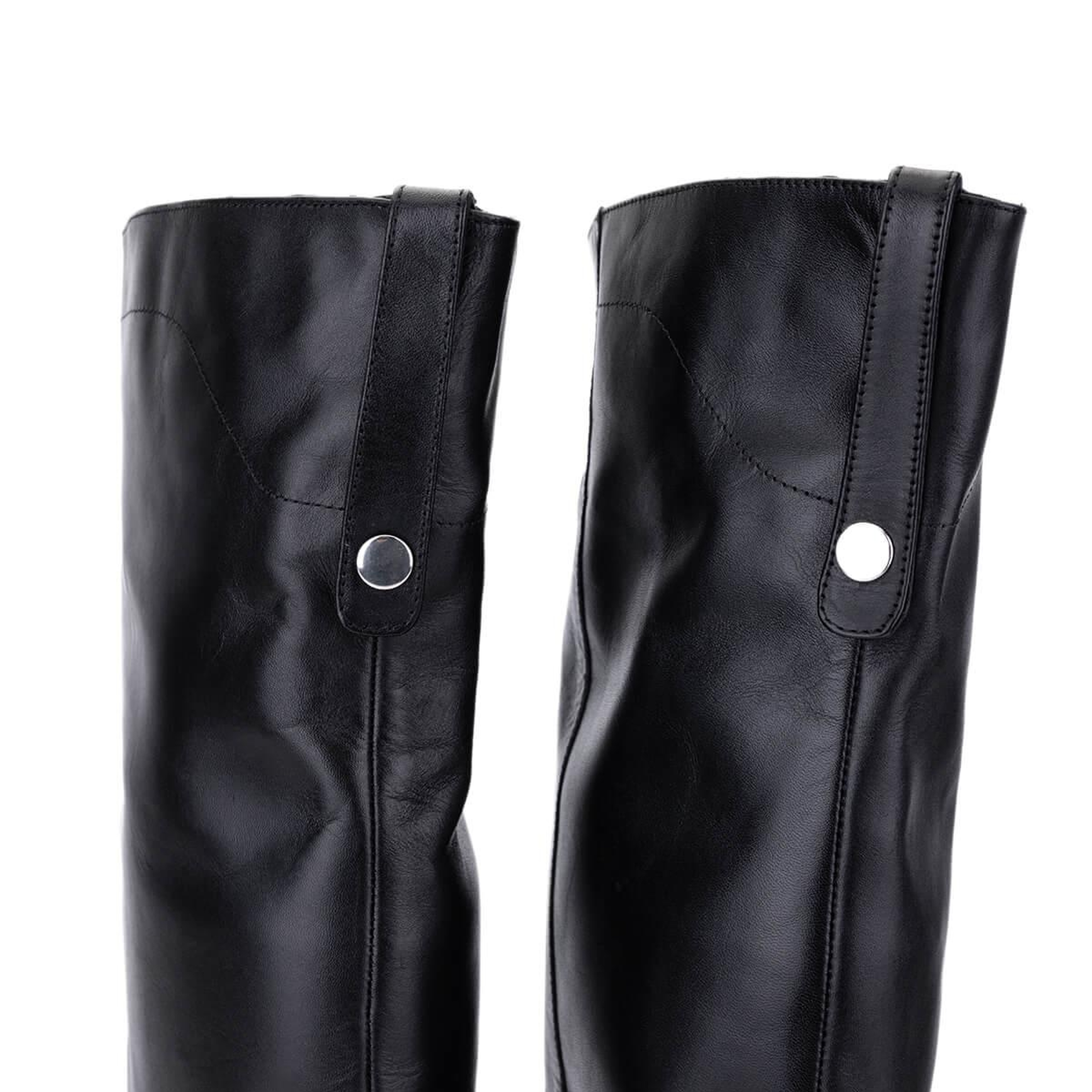 Tamer Tanca Kadın Hakiki Deri Siyah Topuklu Çizme