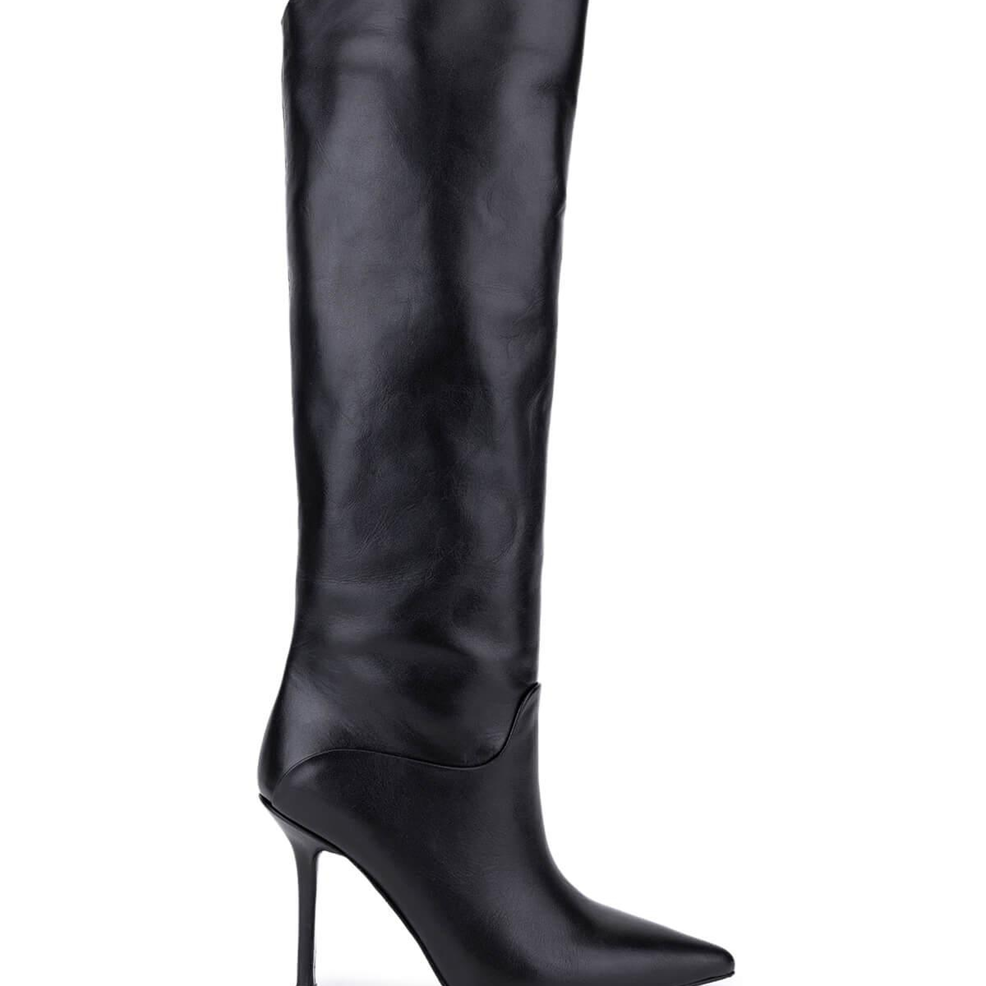 Tamer Tanca Kadın Hakiki Deri Siyah Topuklu Çizme