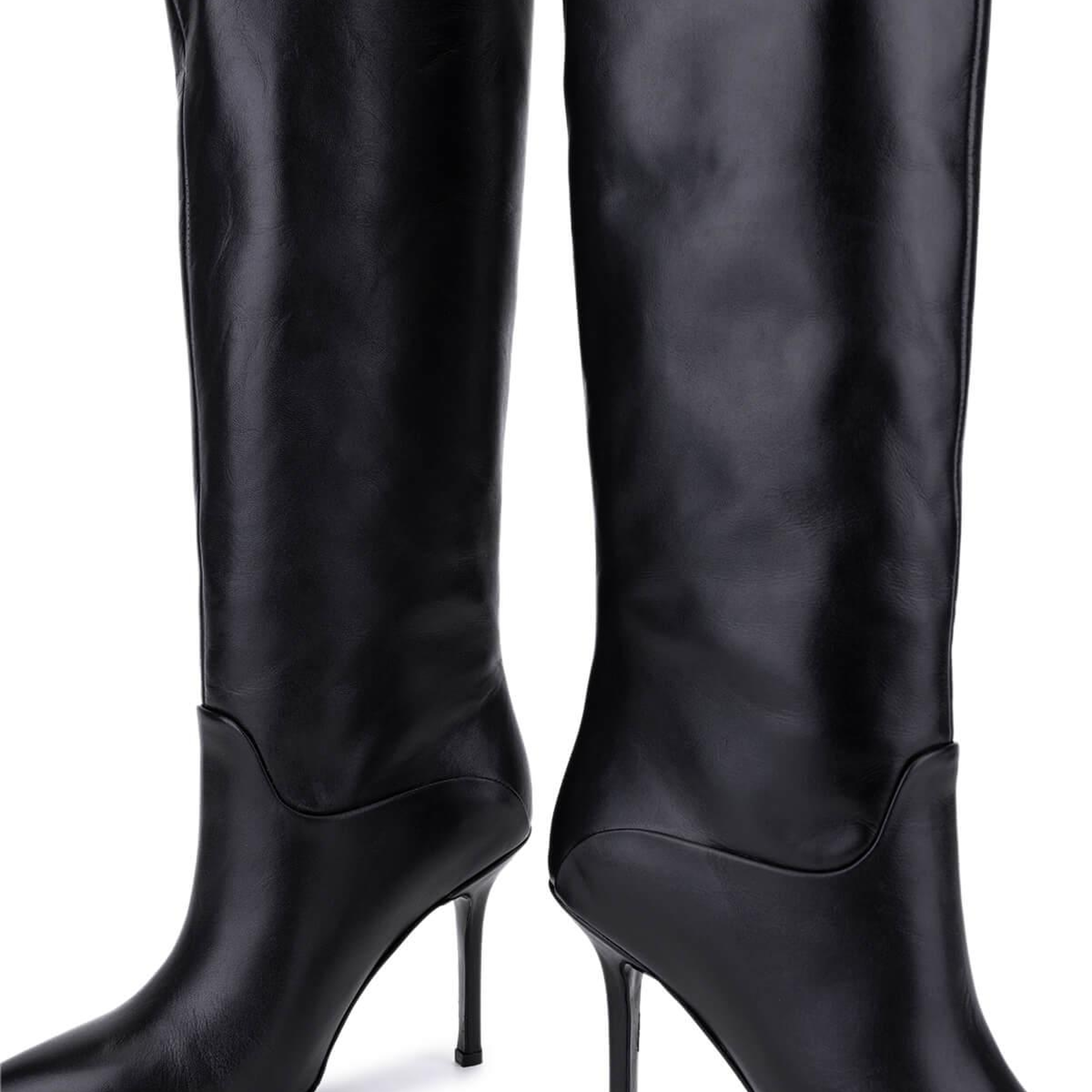 Tamer Tanca Kadın Hakiki Deri Siyah Topuklu Çizme