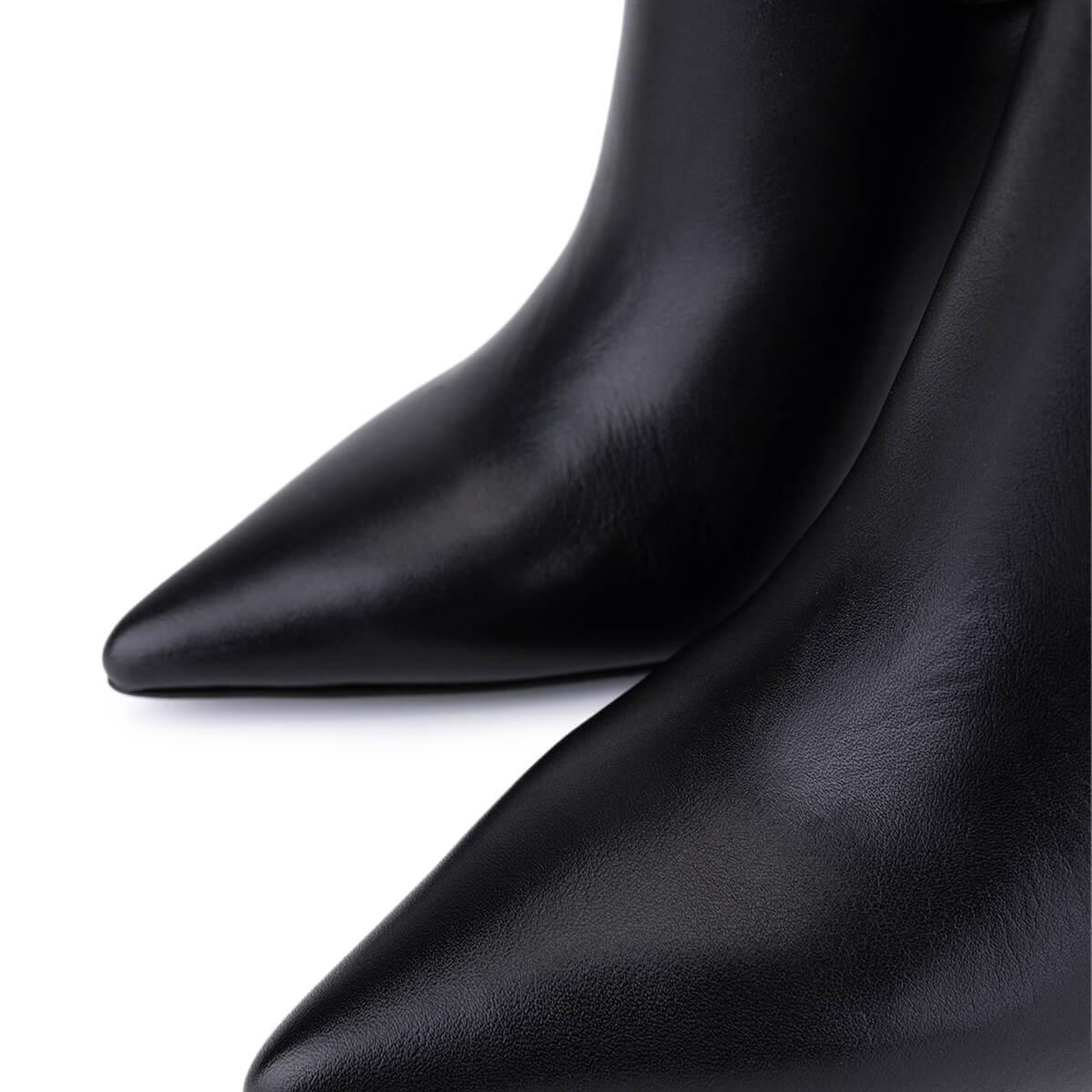 Tamer Tanca Kadın Hakiki Deri Siyah Topuklu Çizme