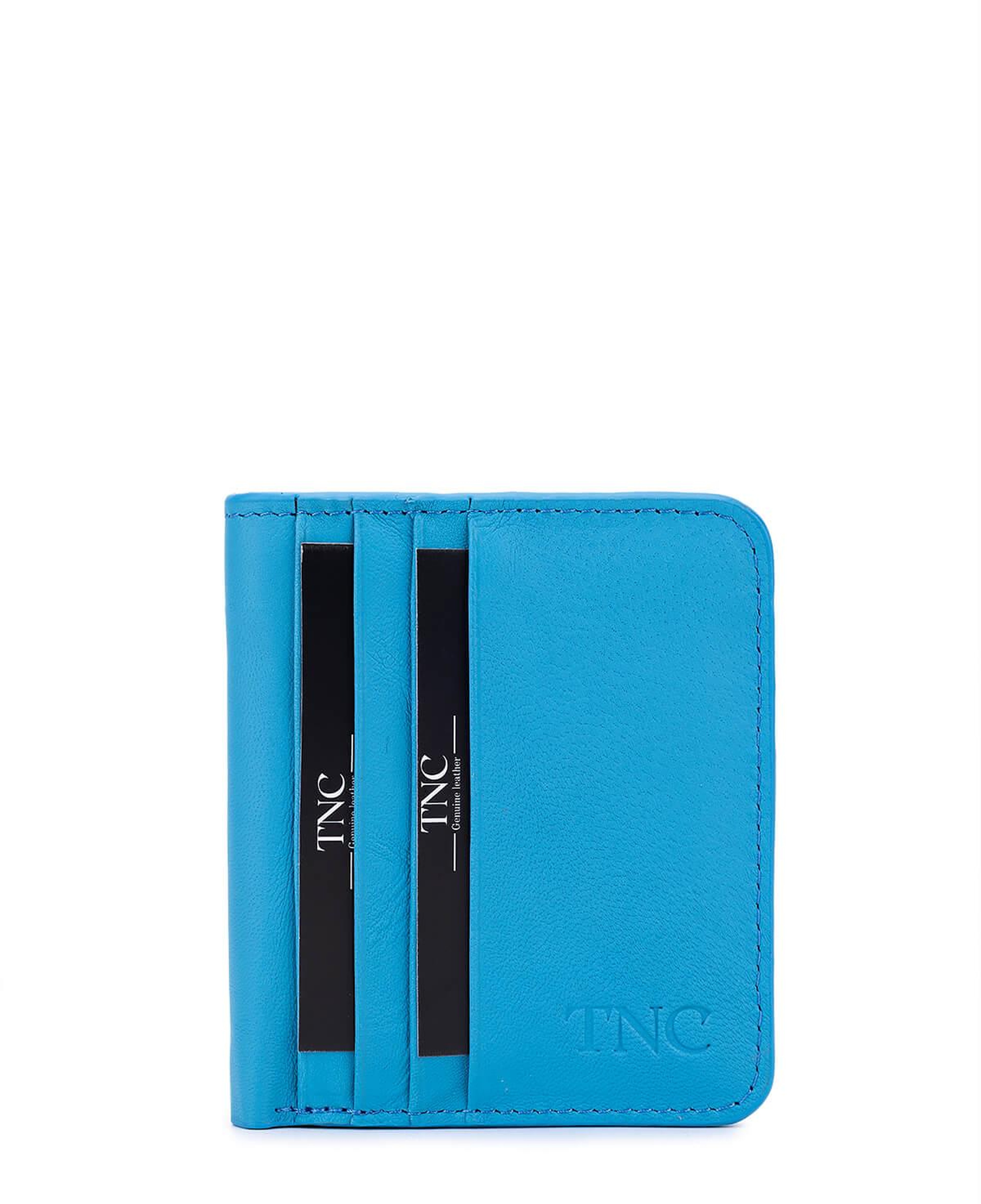 Tamer Tanca Unisex Hakiki Deri Mavi Kartlık