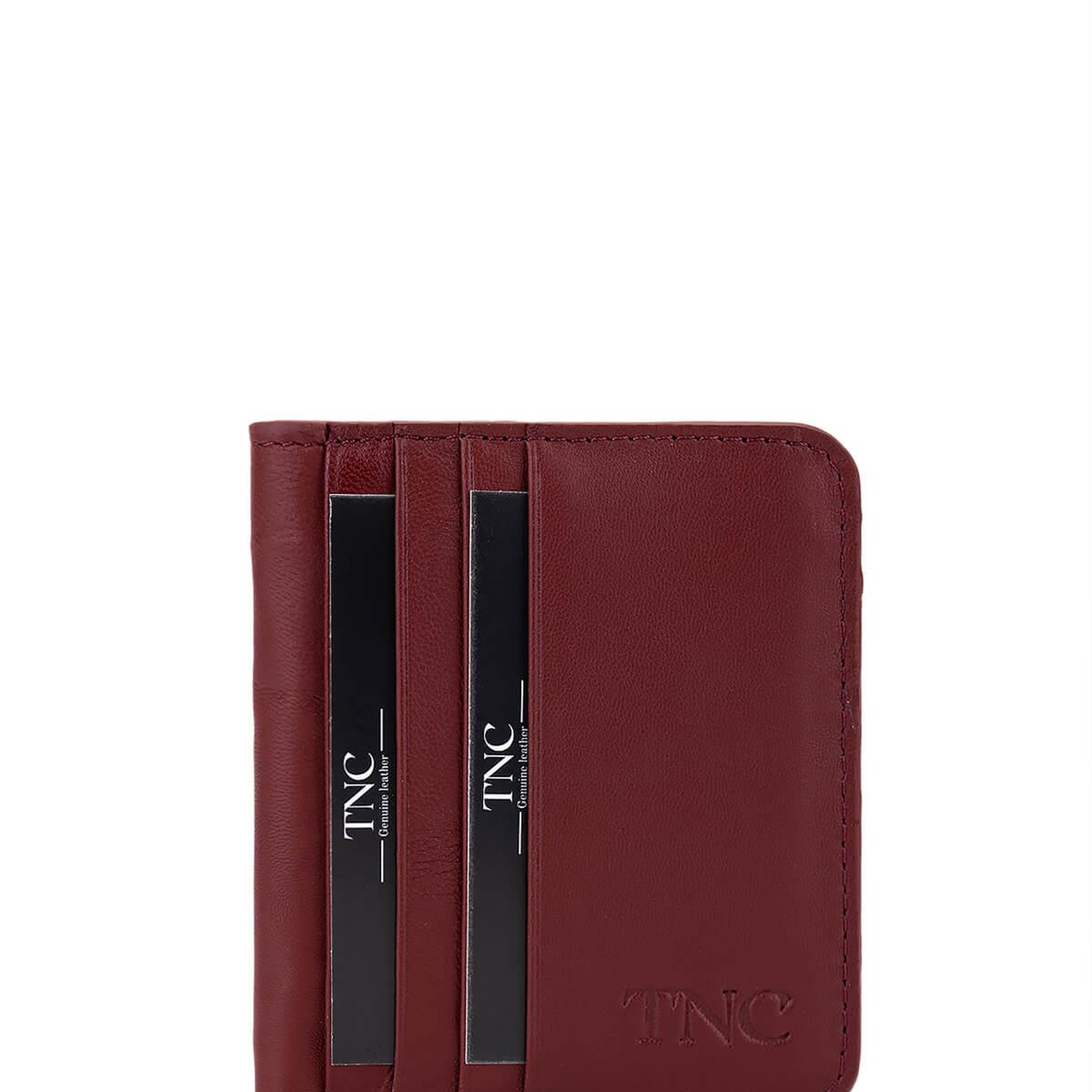 Tamer Tanca Unisex Hakiki Deri Bordo Kartlık