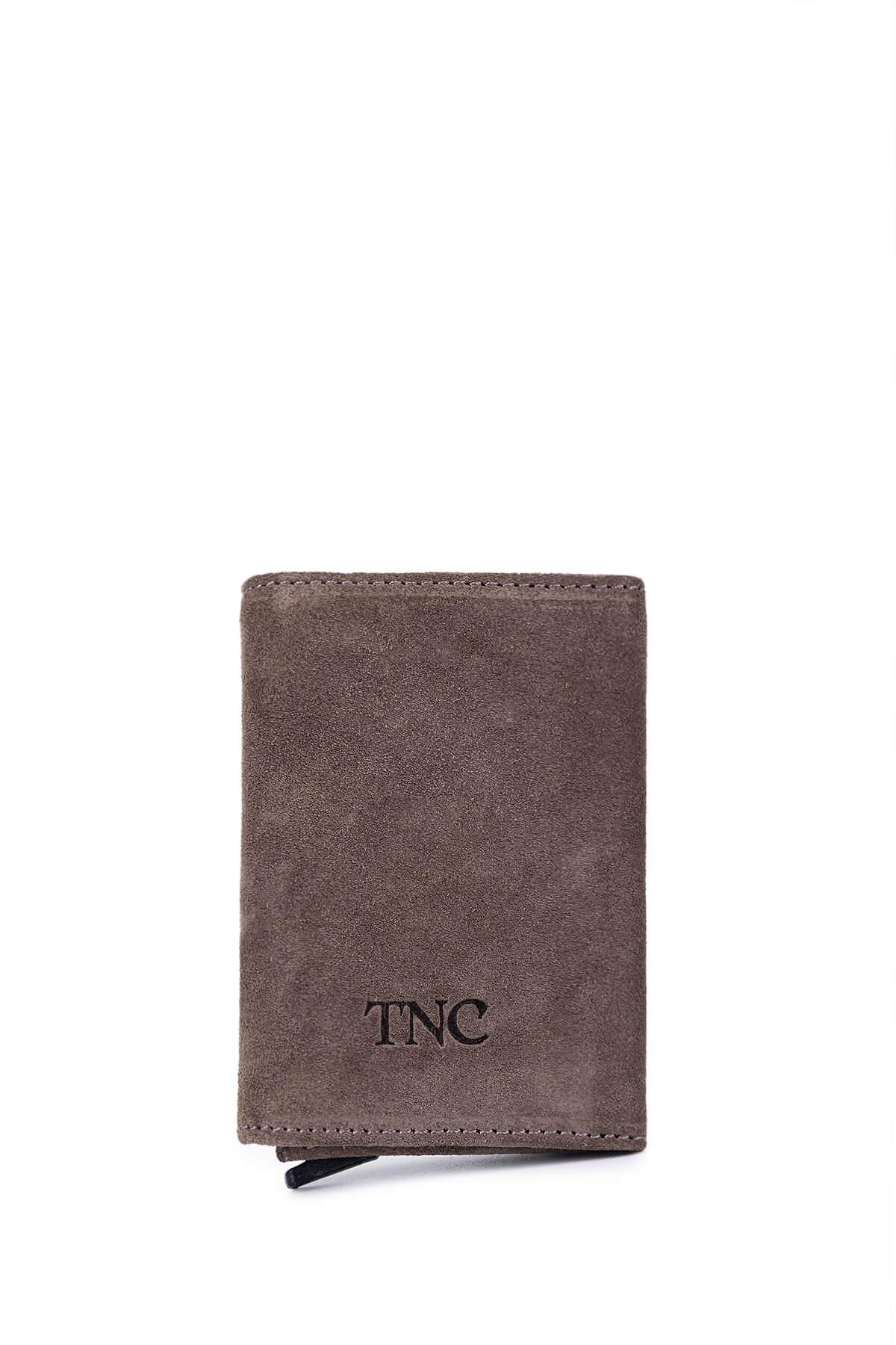 Tamer Tanca Erkek Hakiki Deri Vizon Nubuk Kartlık