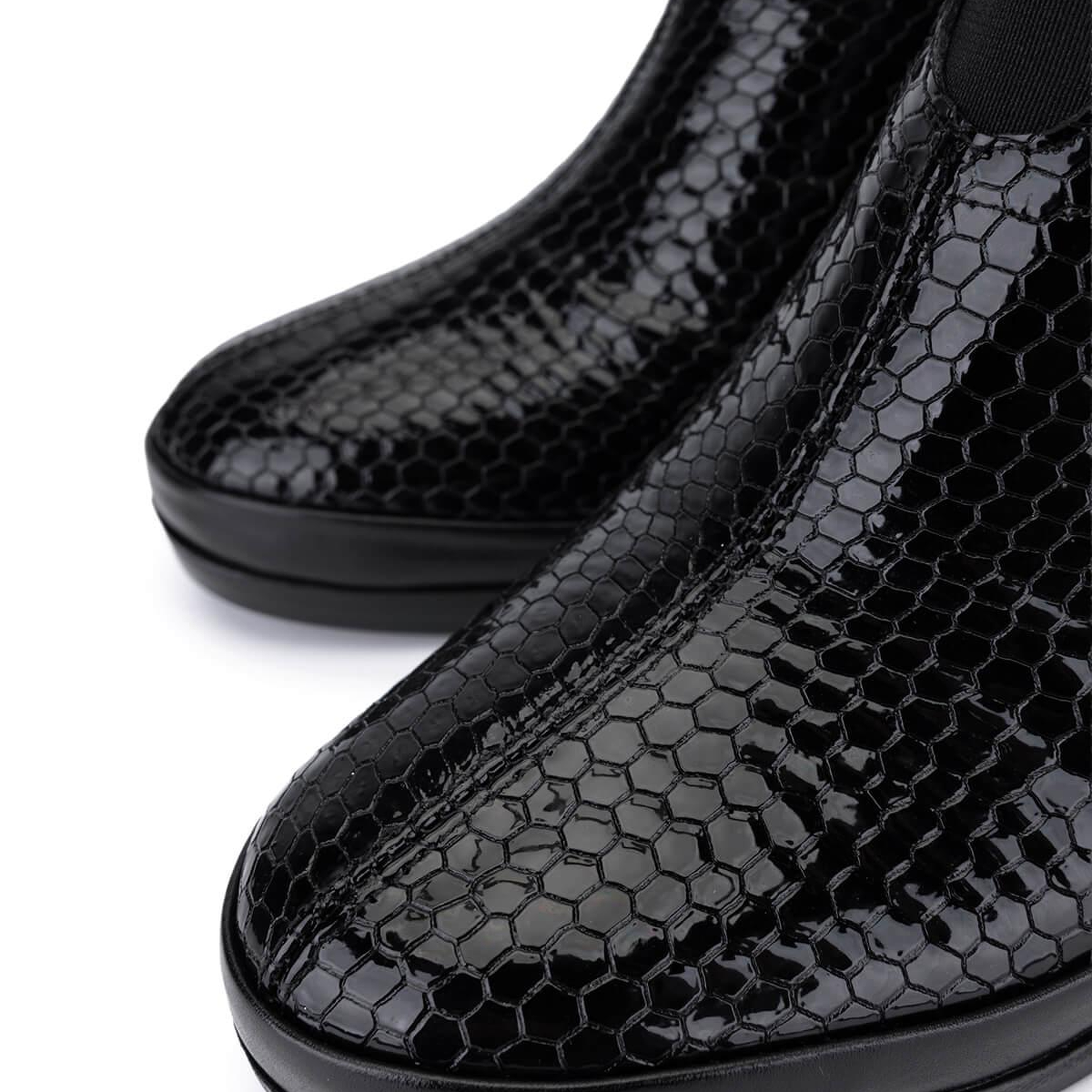 Tamer Tanca Kadın Hakiki Deri Siyah Bmb Topuklu Bot