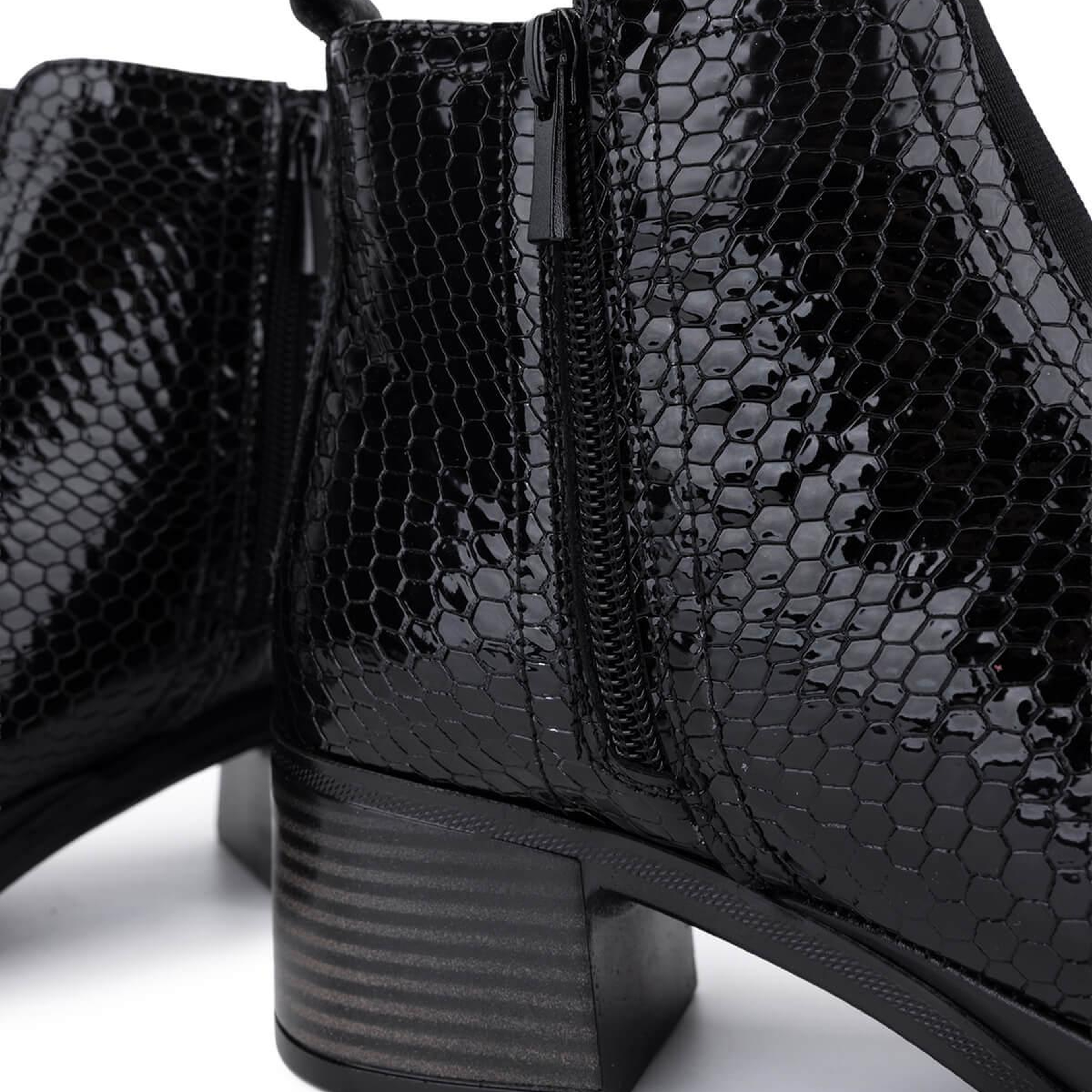 Tamer Tanca Kadın Hakiki Deri Siyah Bmb Topuklu Bot