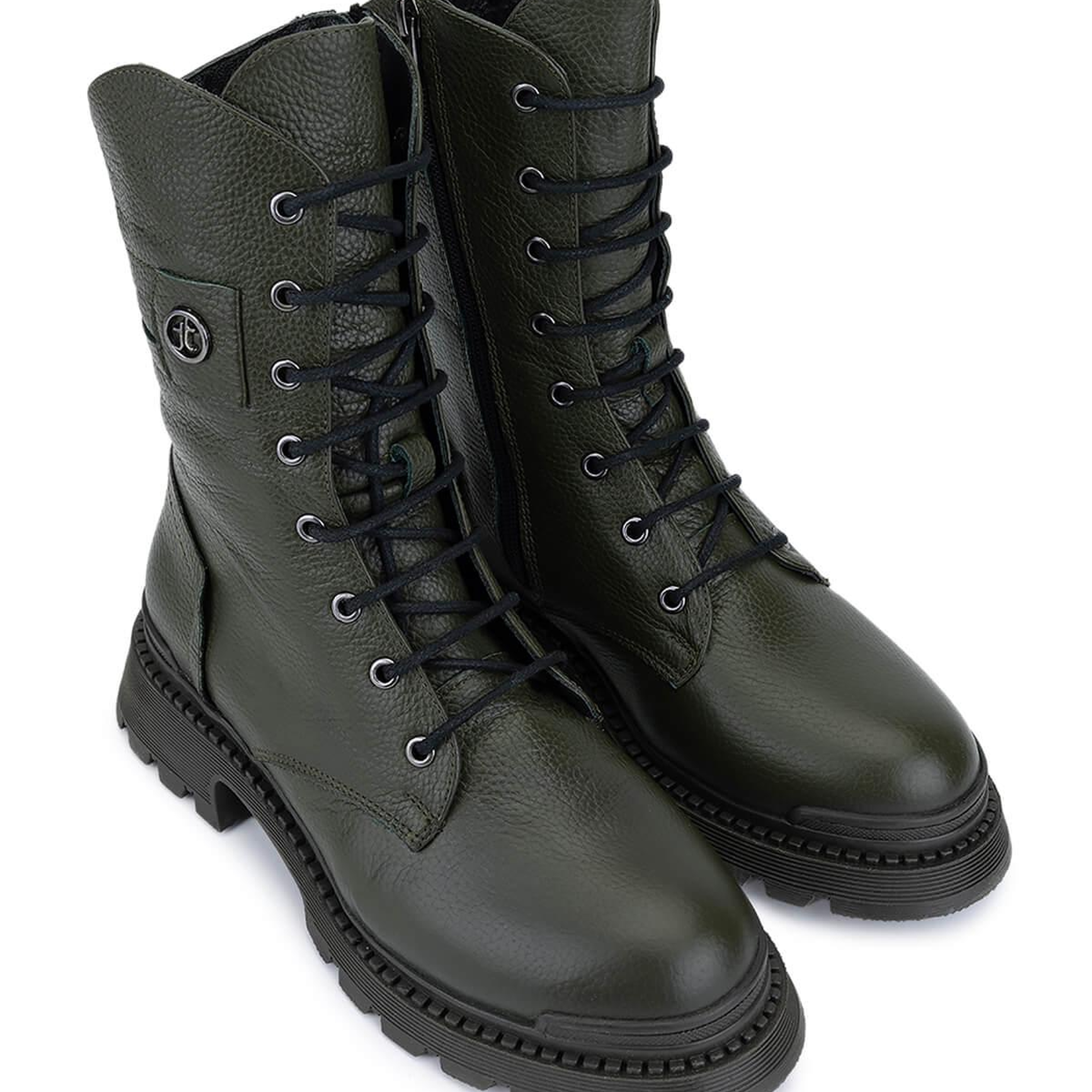 Tamer Tanca Kadın Hakiki Deri Yeşil Casual Bot