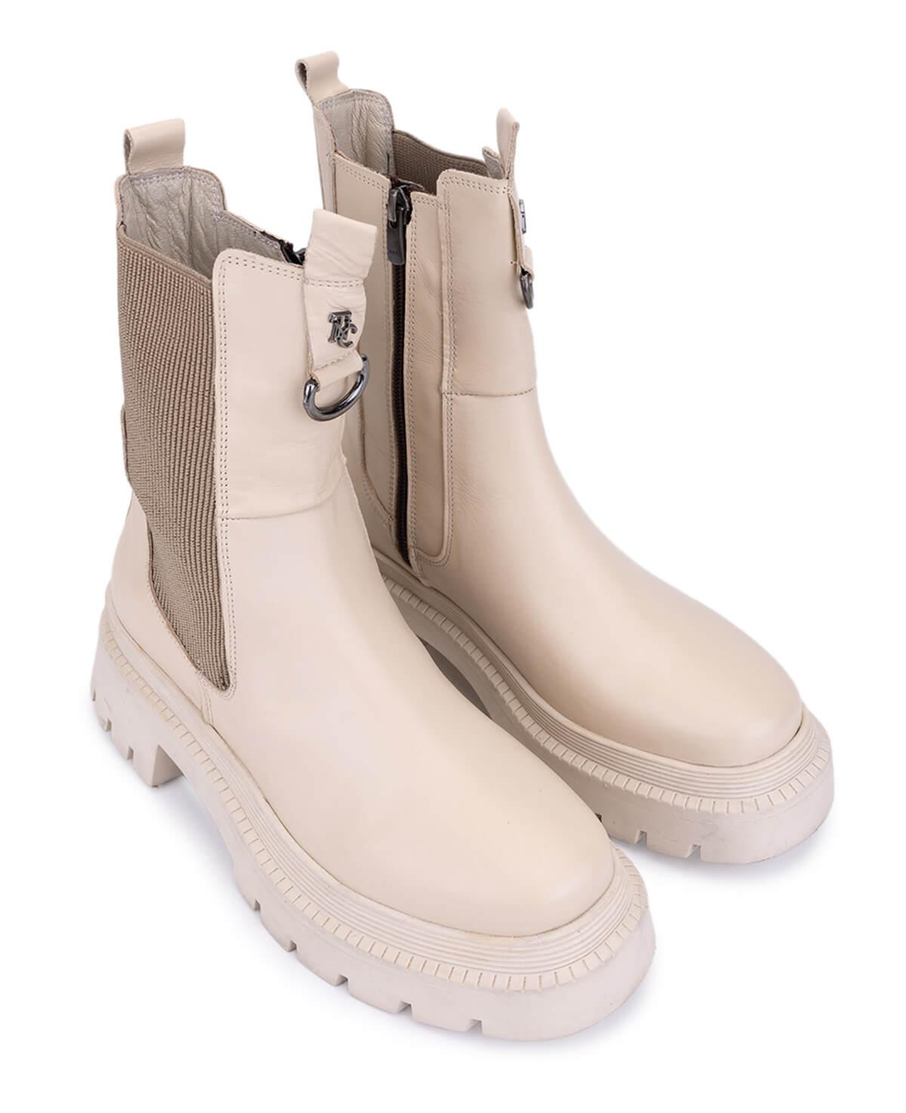 Tamer Tanca Kadın Hakiki Deri Bej Günlük Bot