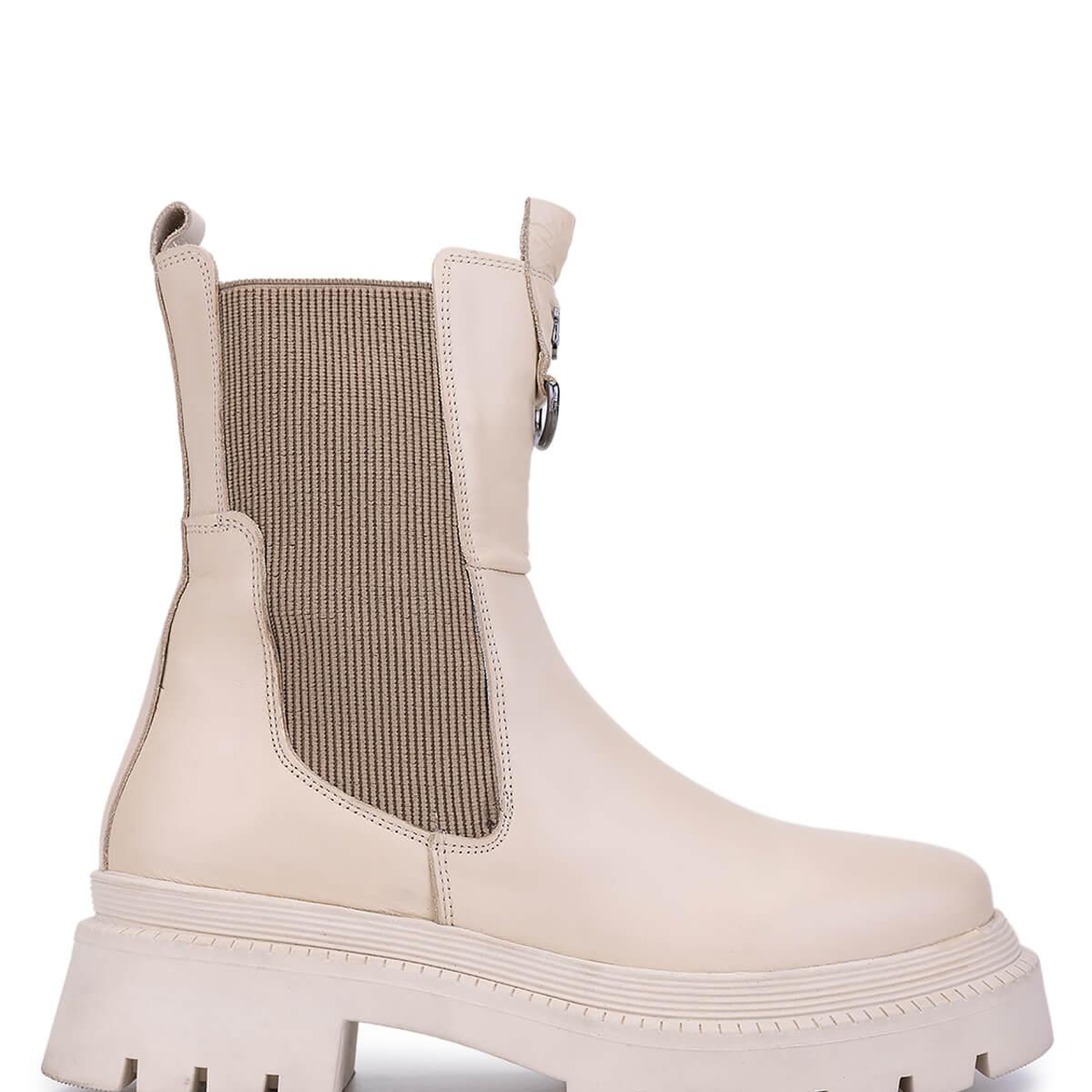 Tamer Tanca Kadın Hakiki Deri Bej Günlük Bot