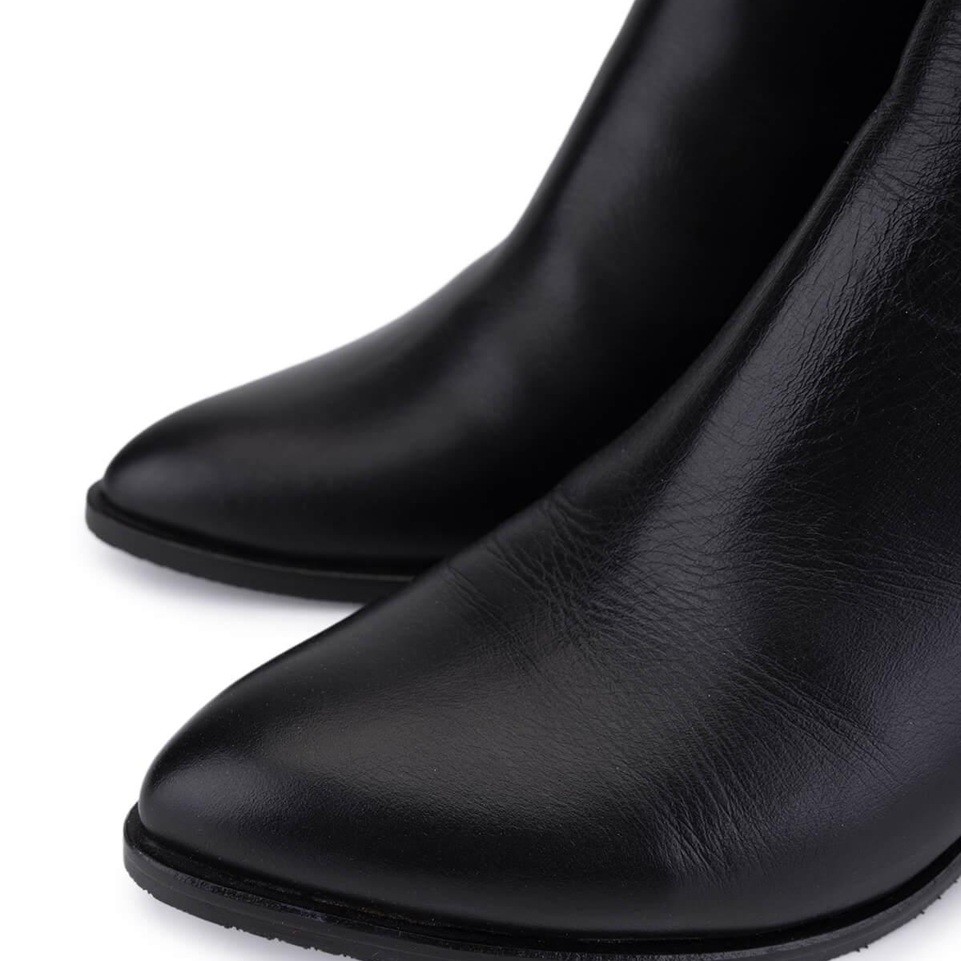 Tamer Tanca Kadın Hakiki Deri Siyah Klasik Bot