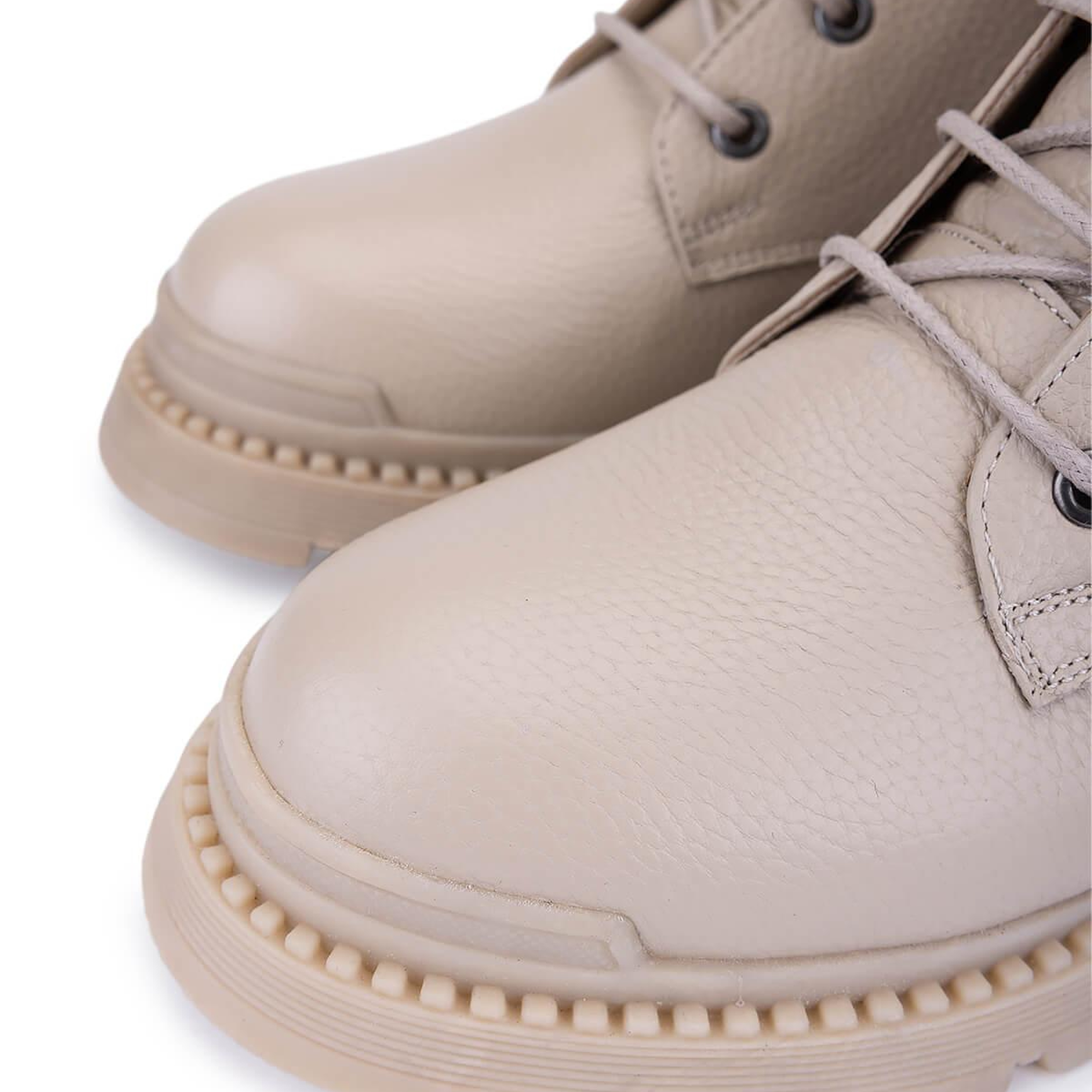 Tamer Tanca Kadın Hakiki Deri Krem Casual Bot