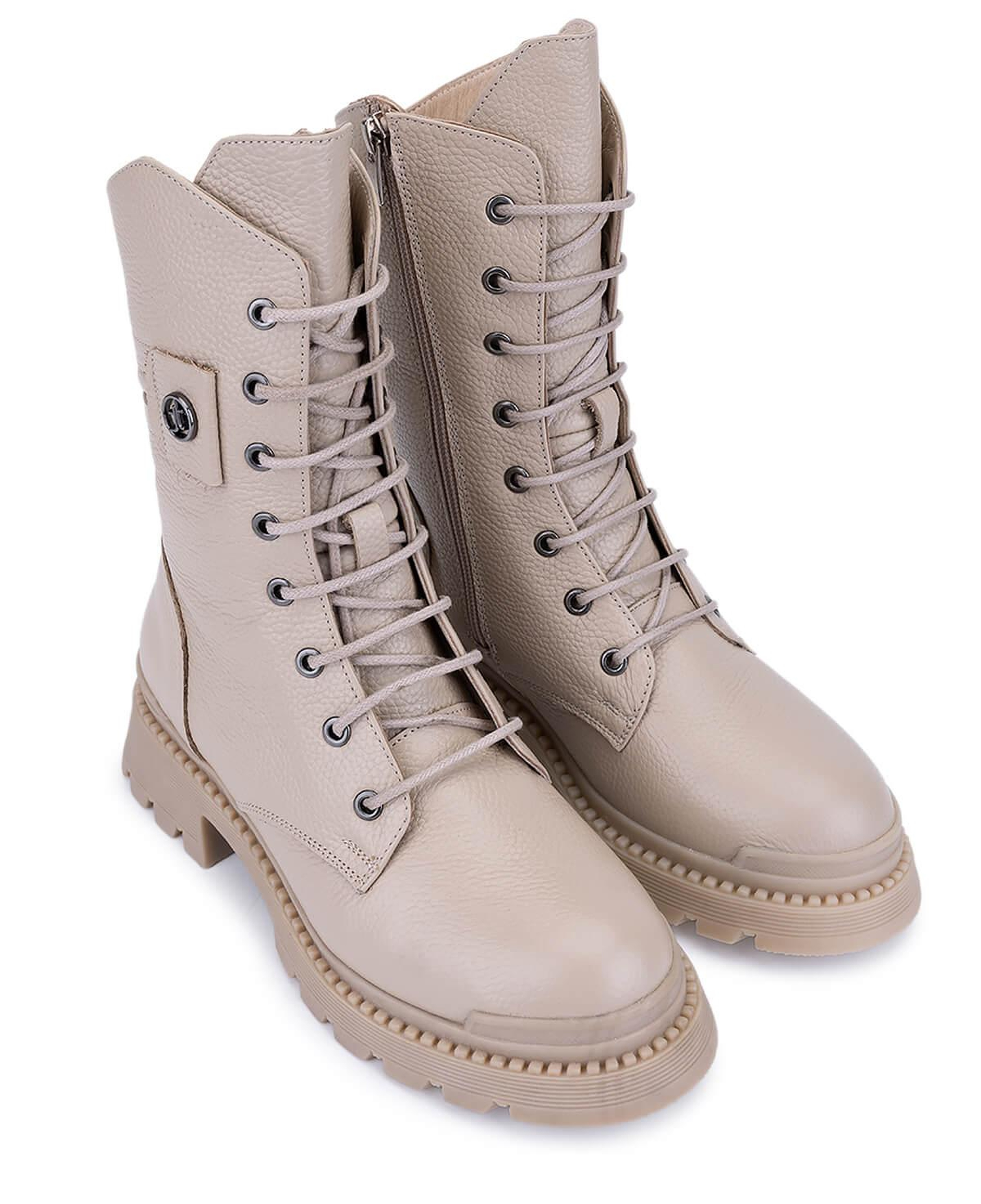 Tamer Tanca Kadın Hakiki Deri Krem Casual Bot