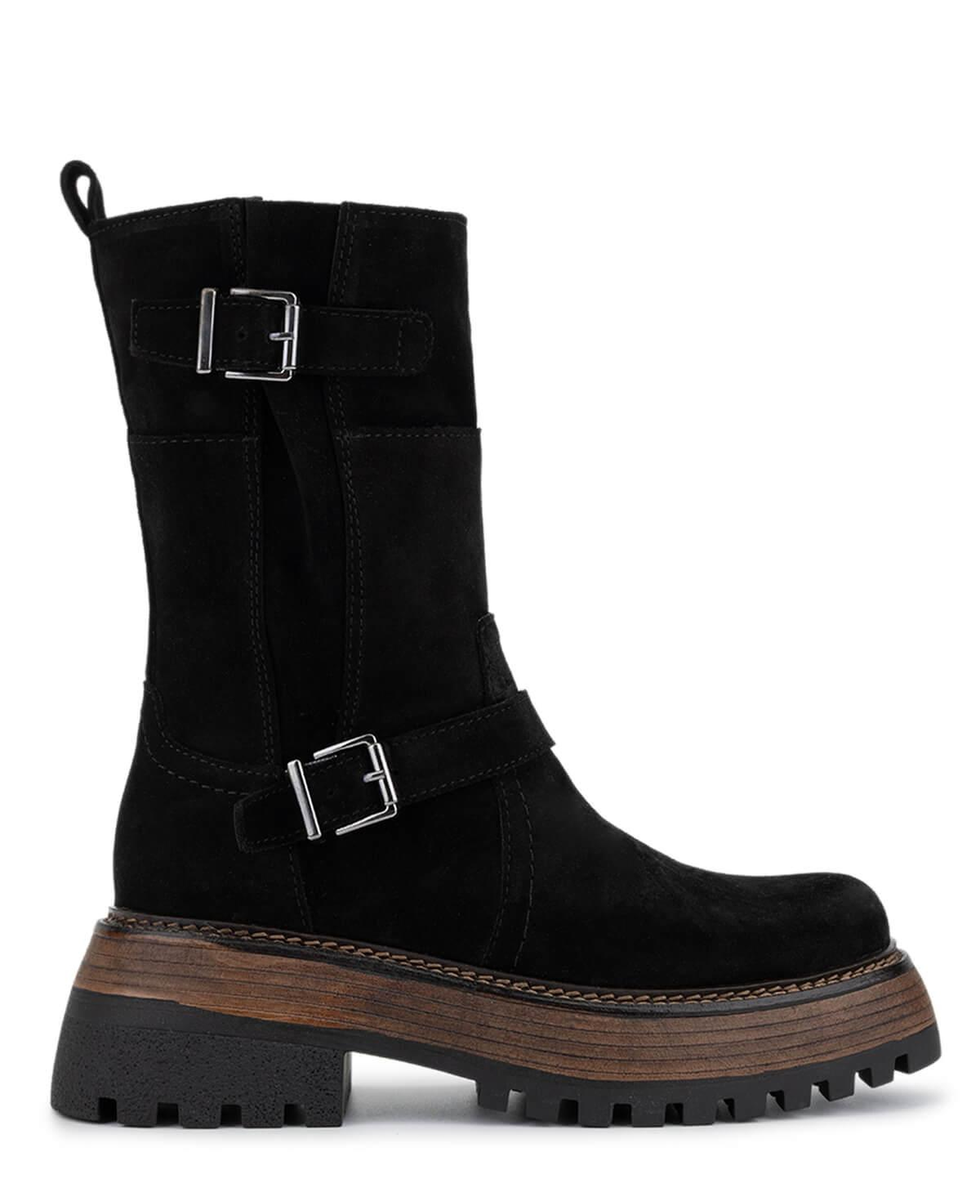 Tamer Tanca Kadın Hakiki Deri Siyah Süet Casual Bot