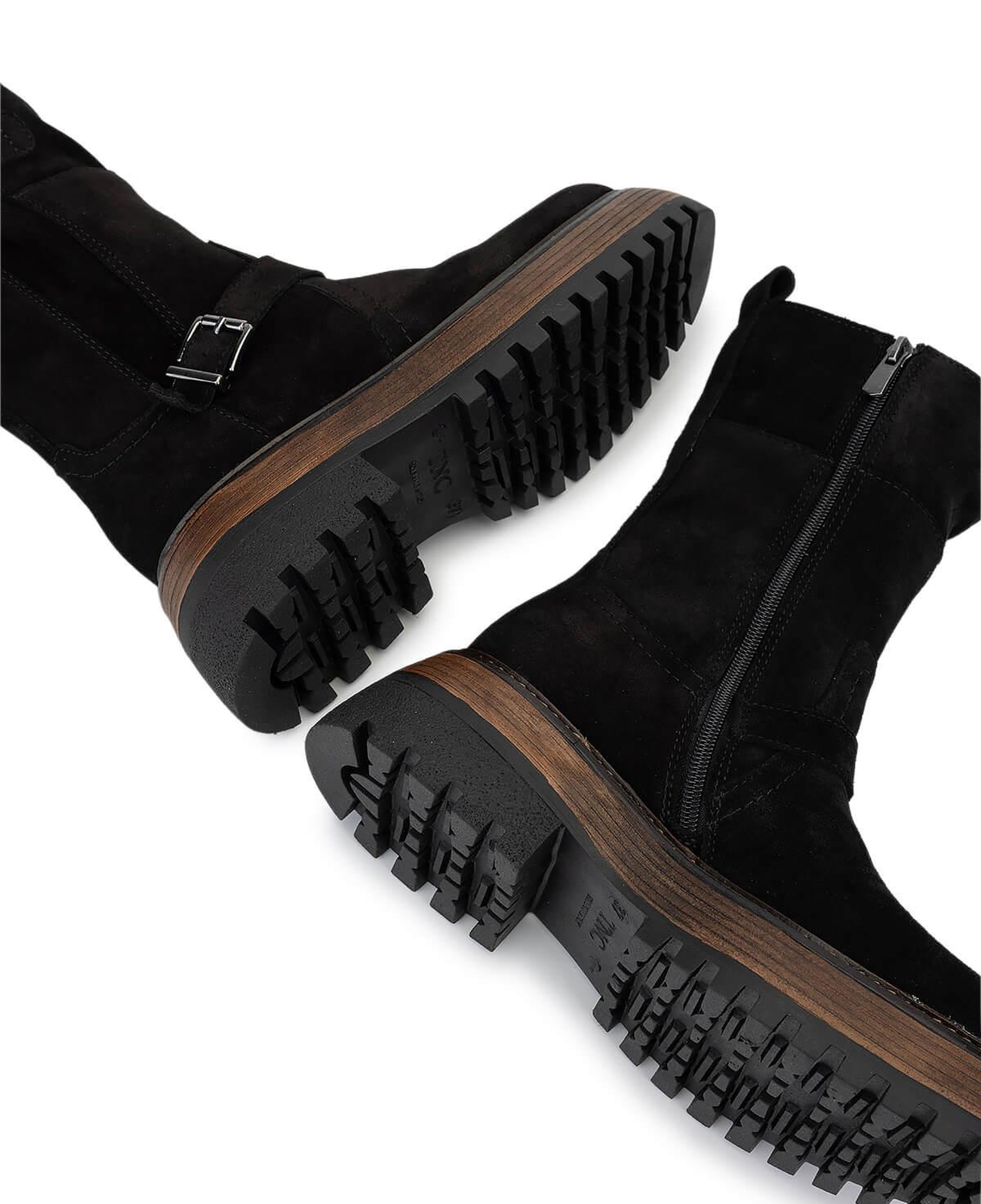 Tamer Tanca Kadın Hakiki Deri Siyah Süet Casual Bot