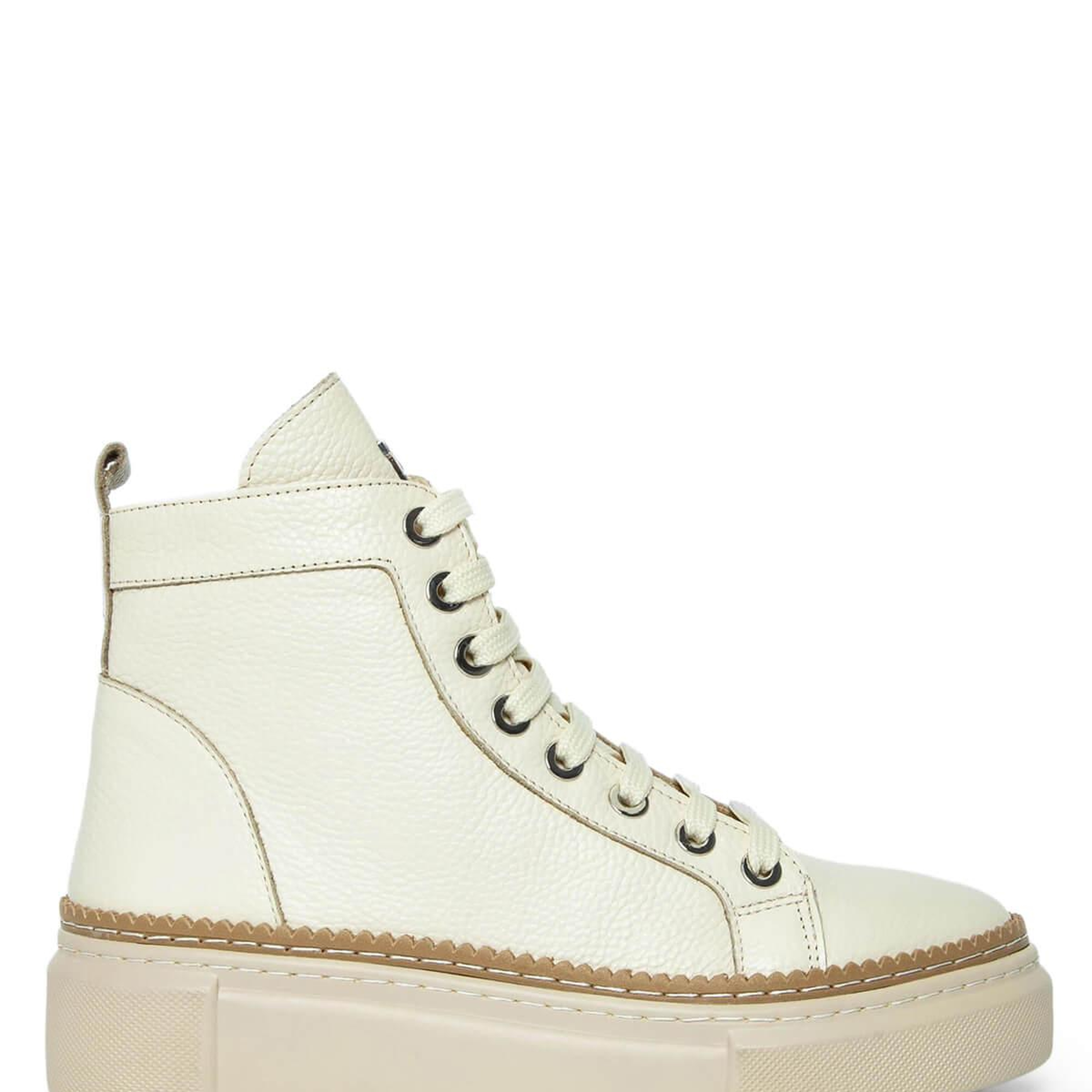 Tamer Tanca Kadın Hakiki Deri Bej Casual Bot