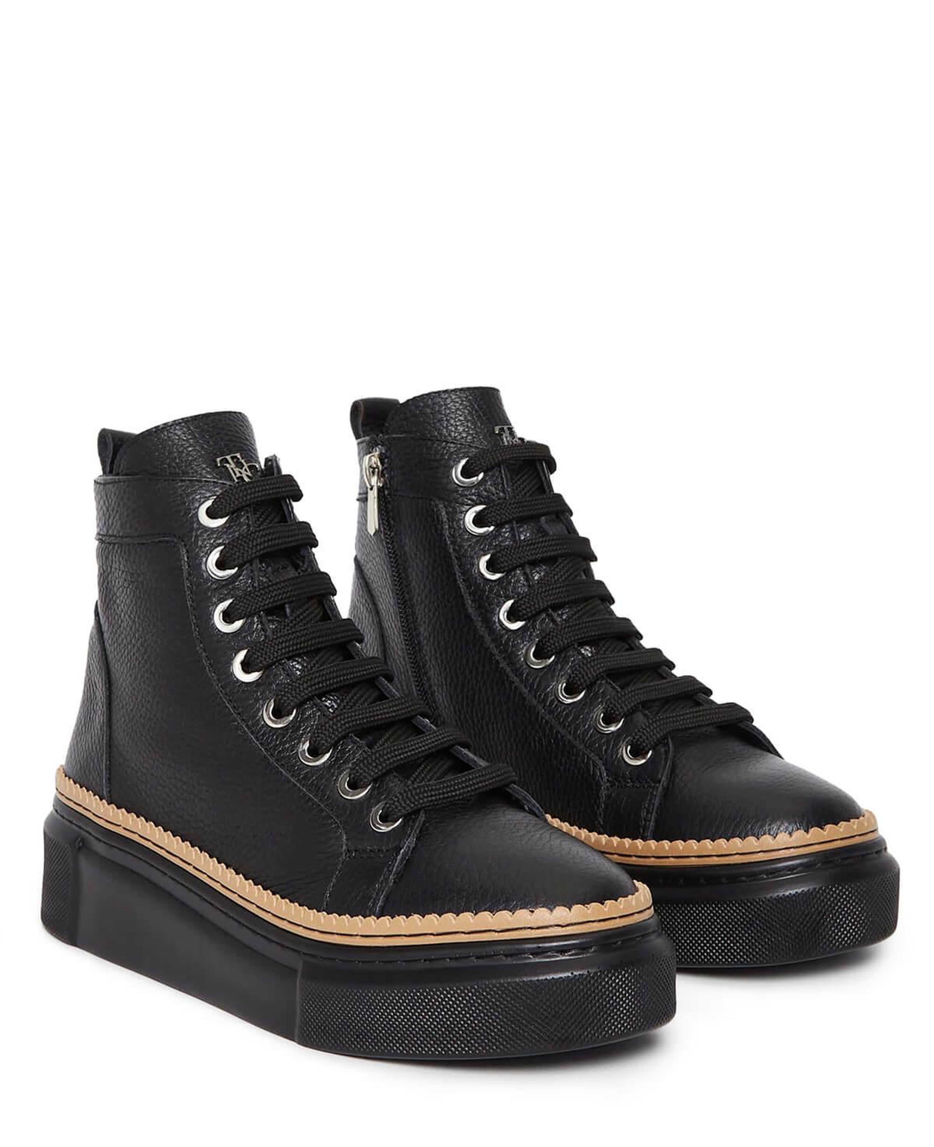 Tamer Tanca Kadın Hakiki Deri Siyah Casual Bot