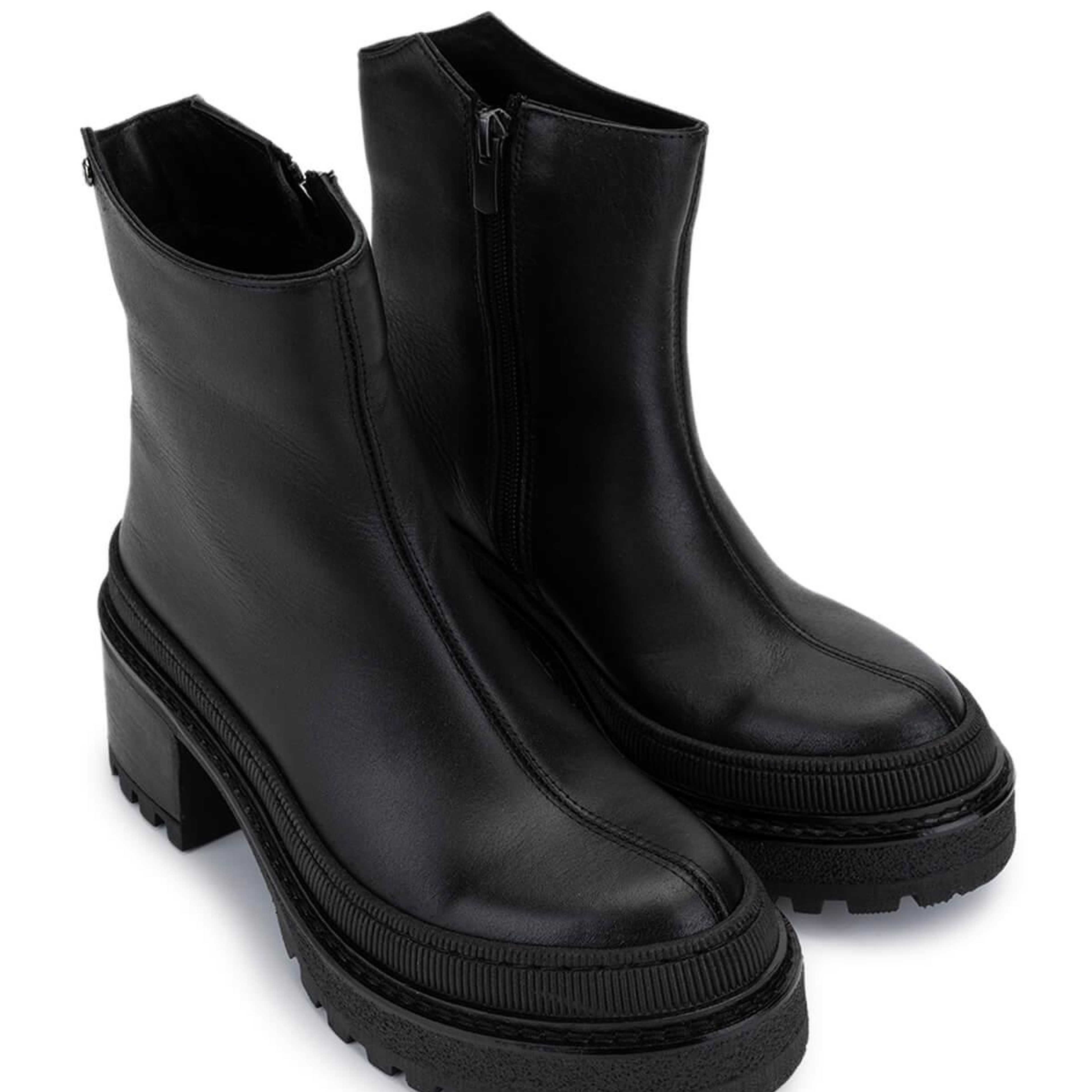 Tamer Tanca Kadın Hakiki Deri Siyah Casual Bot