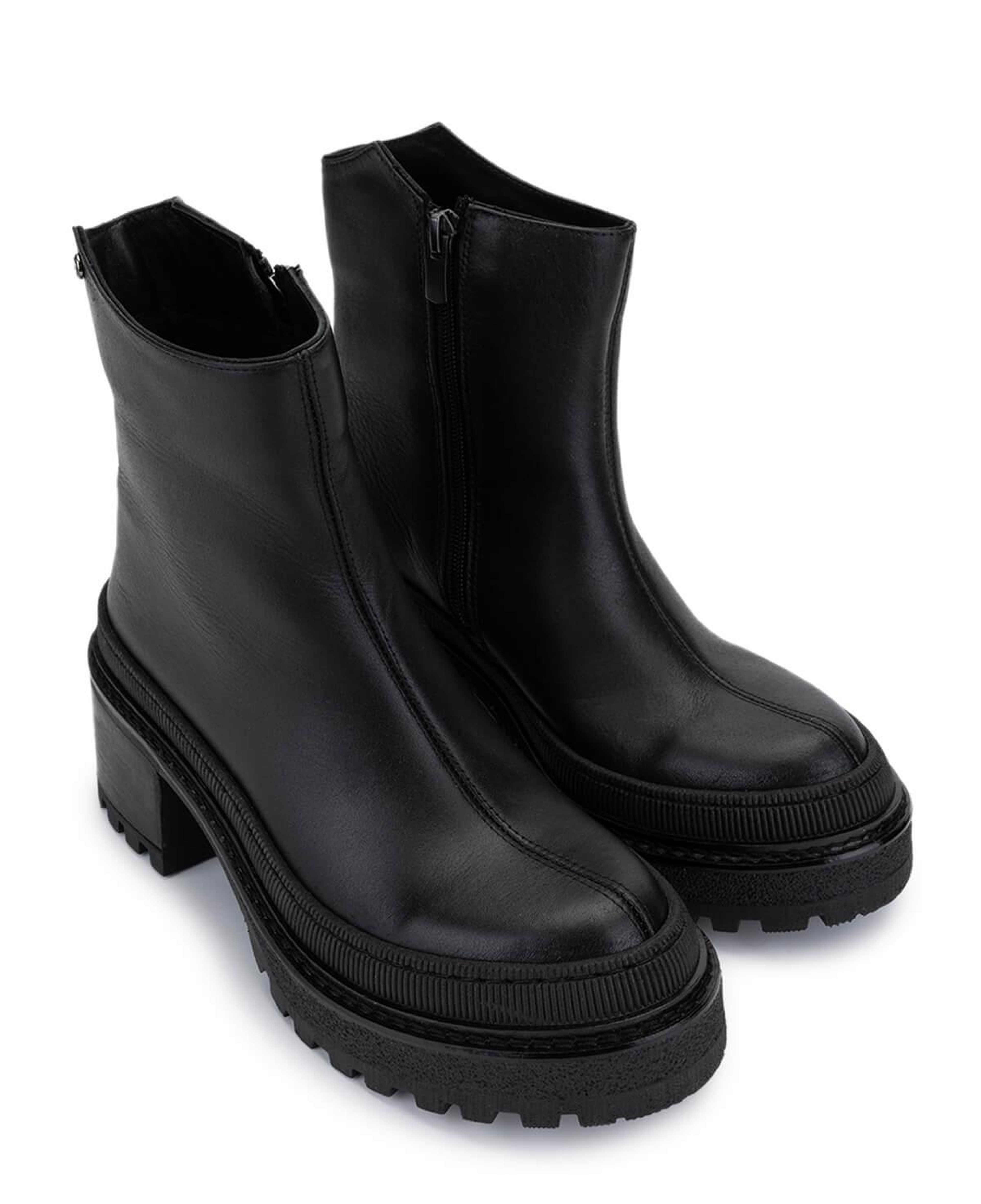 Tamer Tanca Kadın Hakiki Deri Siyah Casual Bot