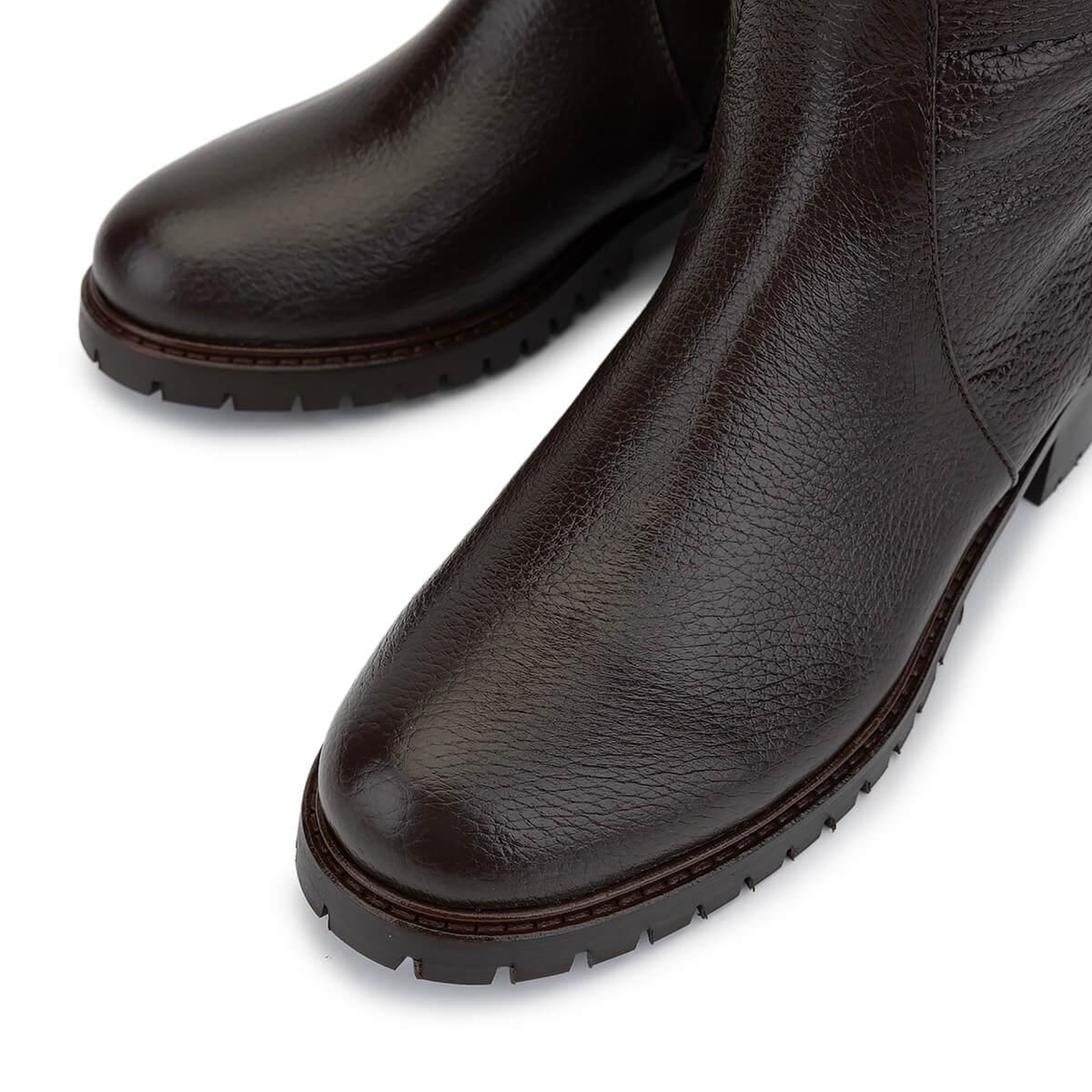 Tamer Tanca Kadın Hakiki Deri Kahverengi Floter Casual Çizme