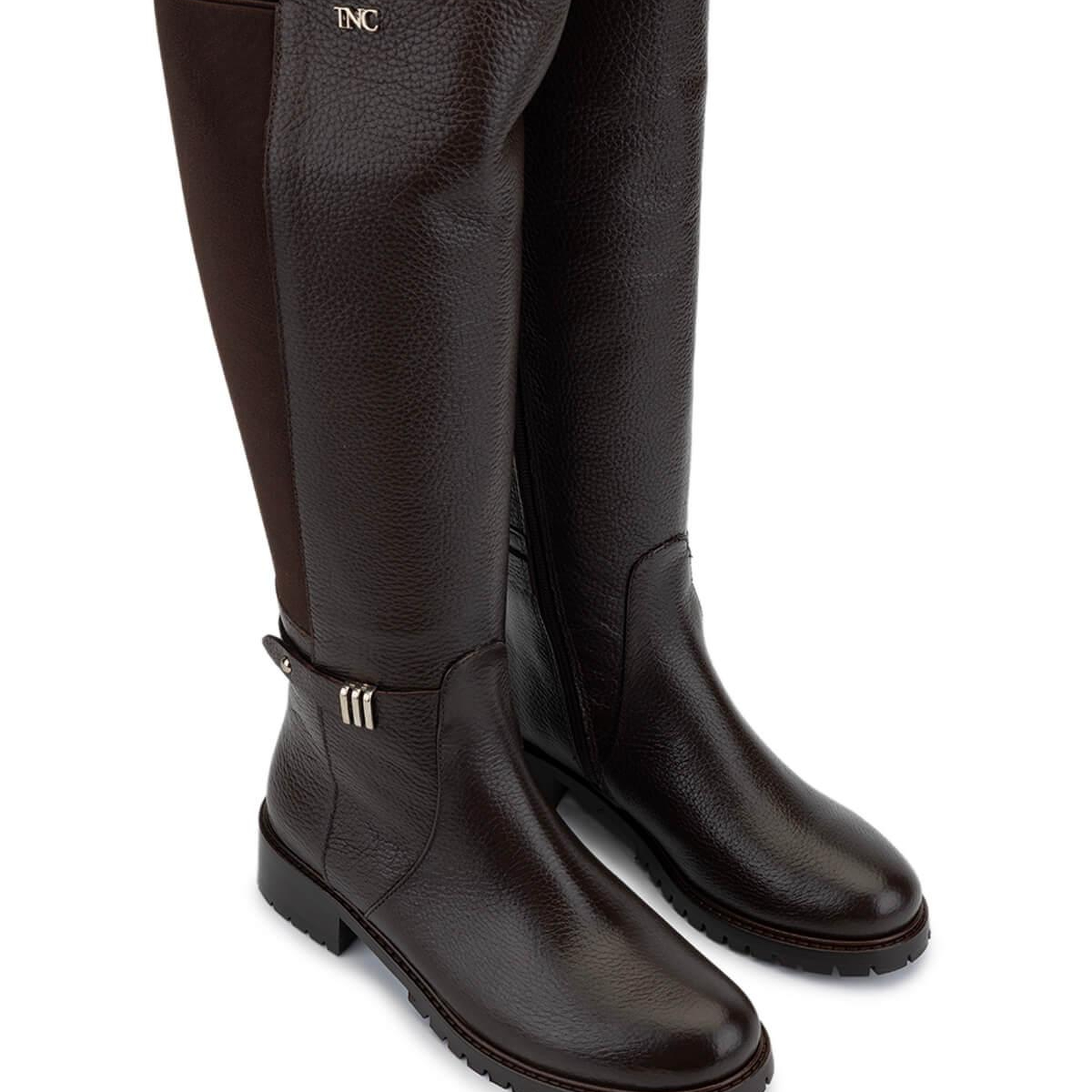 Tamer Tanca Kadın Hakiki Deri Kahverengi Floter Casual Çizme