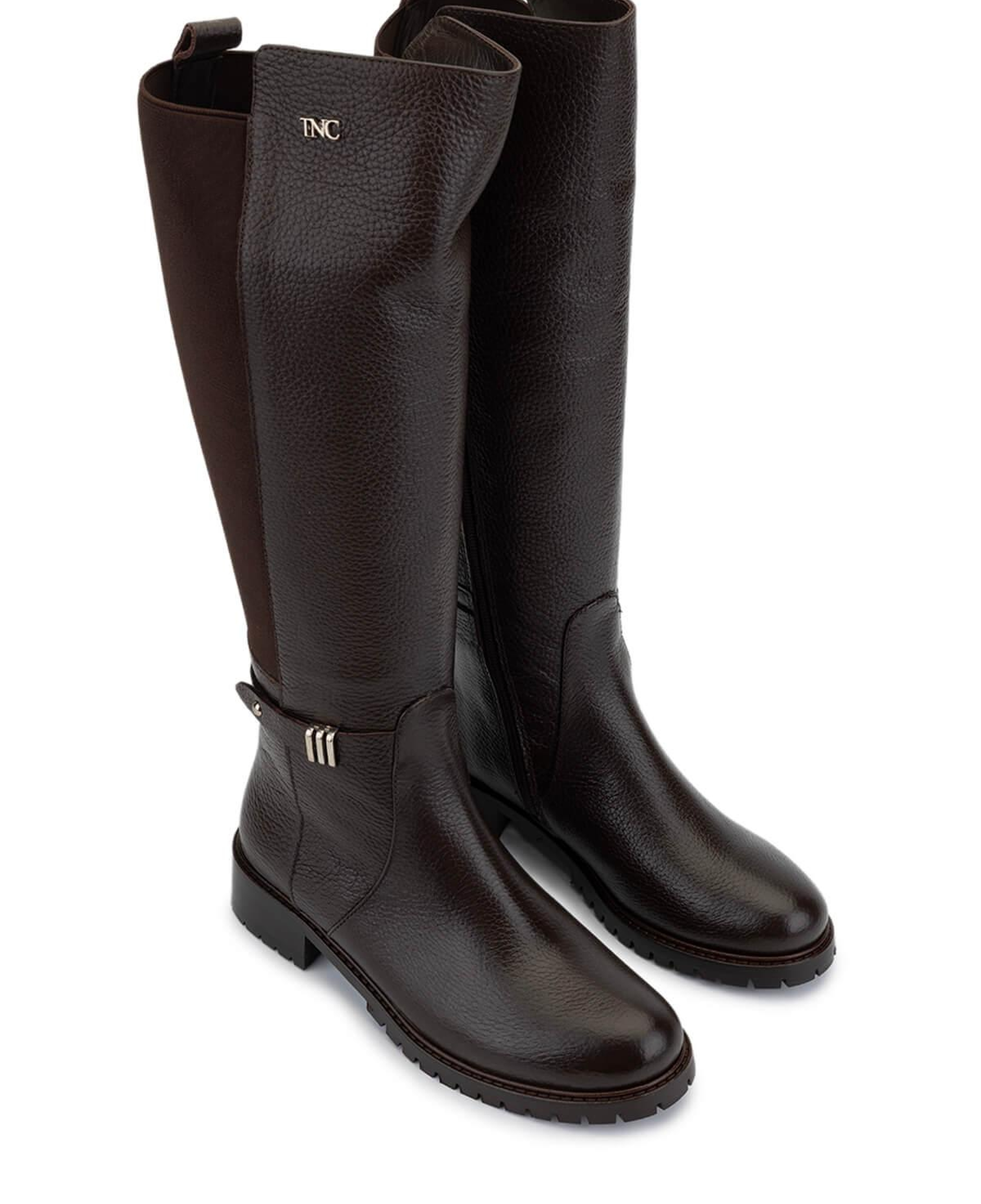 Tamer Tanca Kadın Hakiki Deri Kahverengi Floter Casual Çizme