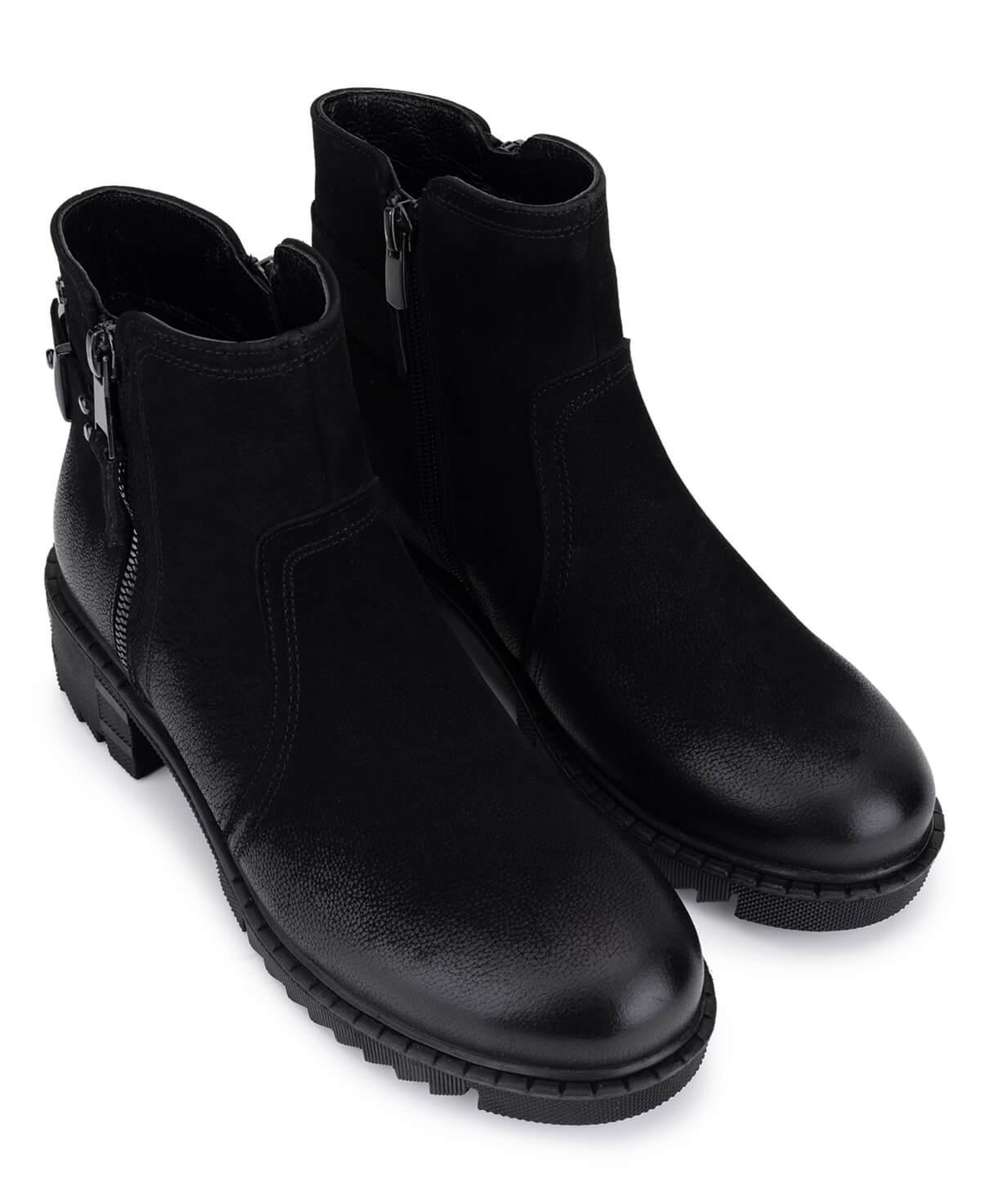 Tamer Tanca Kadın Hakiki Deri Siyah Nubuk Günlük Bot