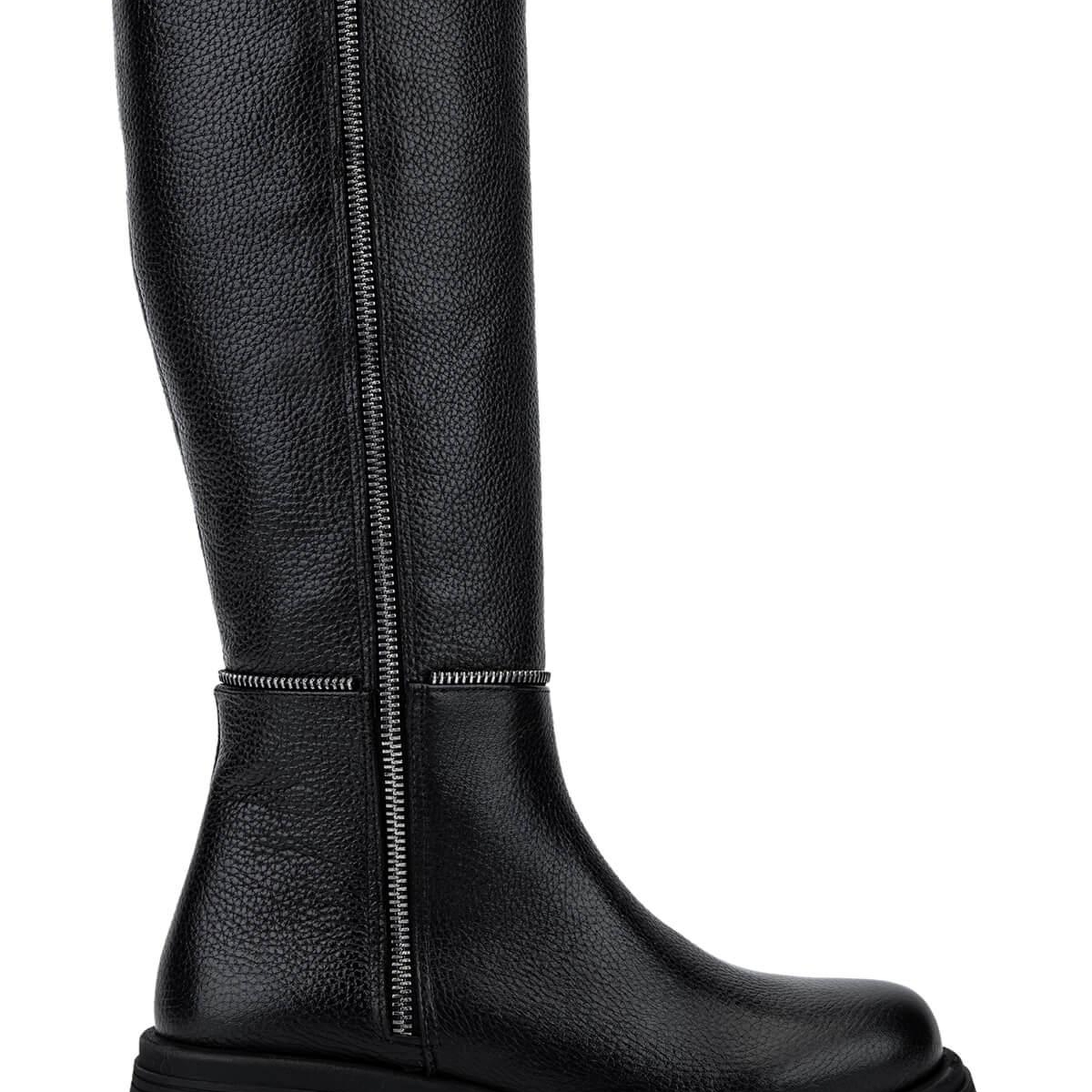 Tamer Tanca Kadın Hakiki Deri Siyah Floter Klasik Çizme