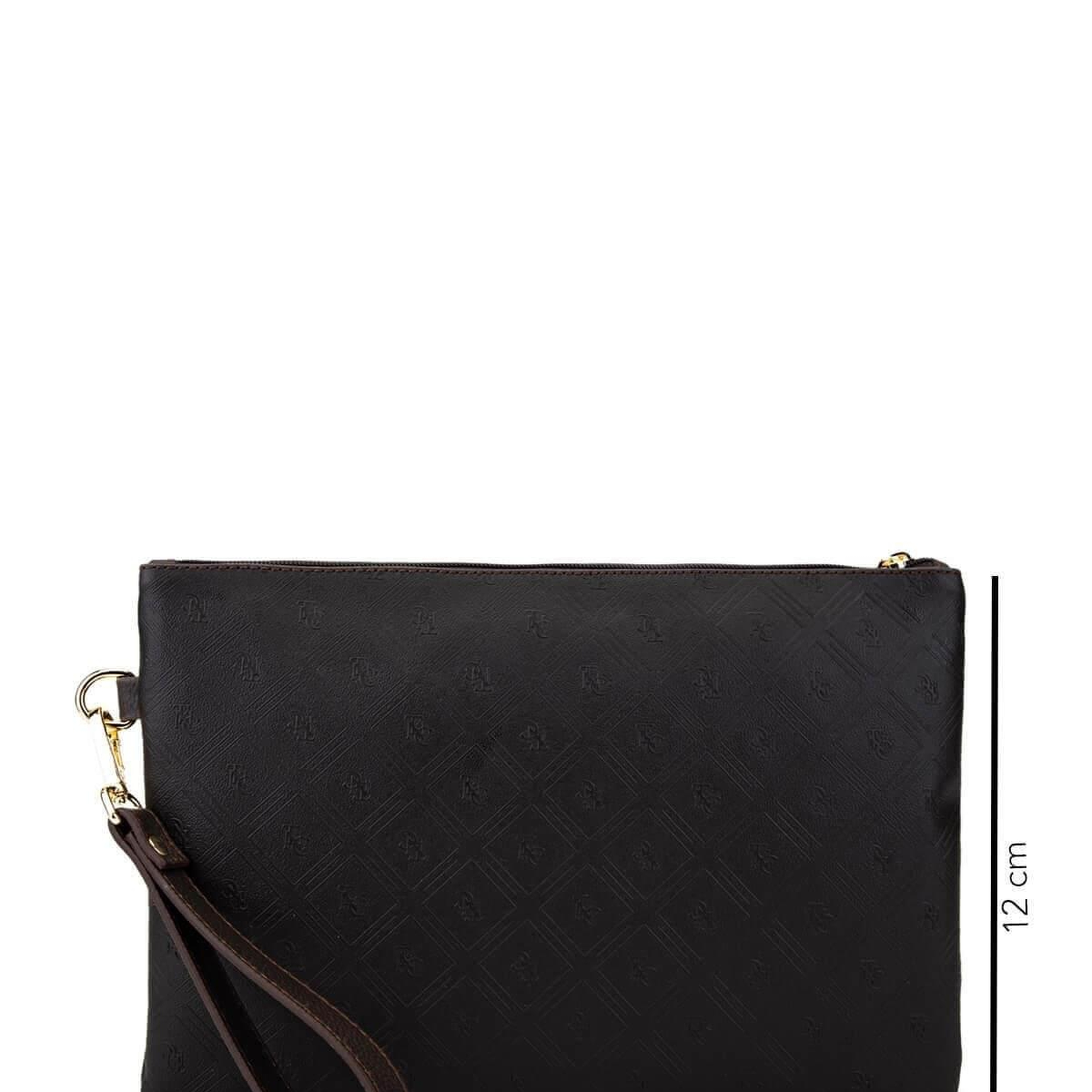 Tamer Tanca Kadın Suni Deri Kahverengi Clutch Çanta