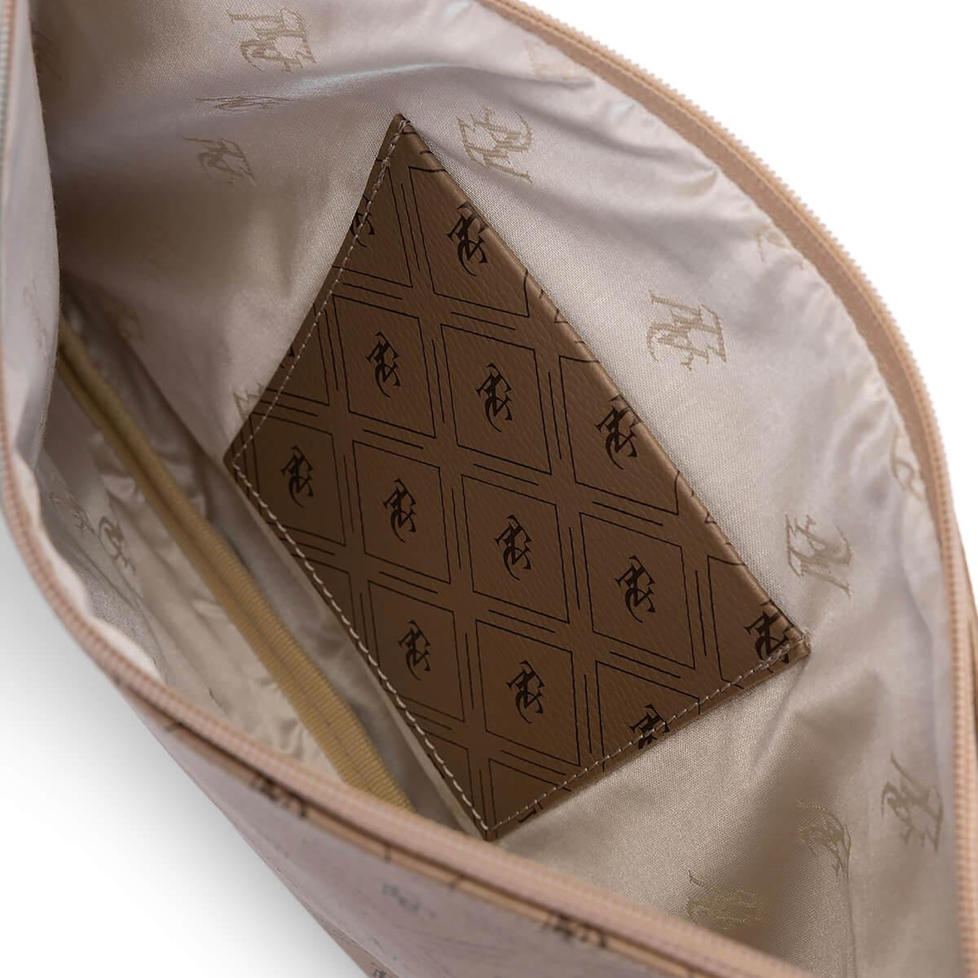 Tamer Tanca Kadın Suni Deri Altın Desen Clutch Çanta