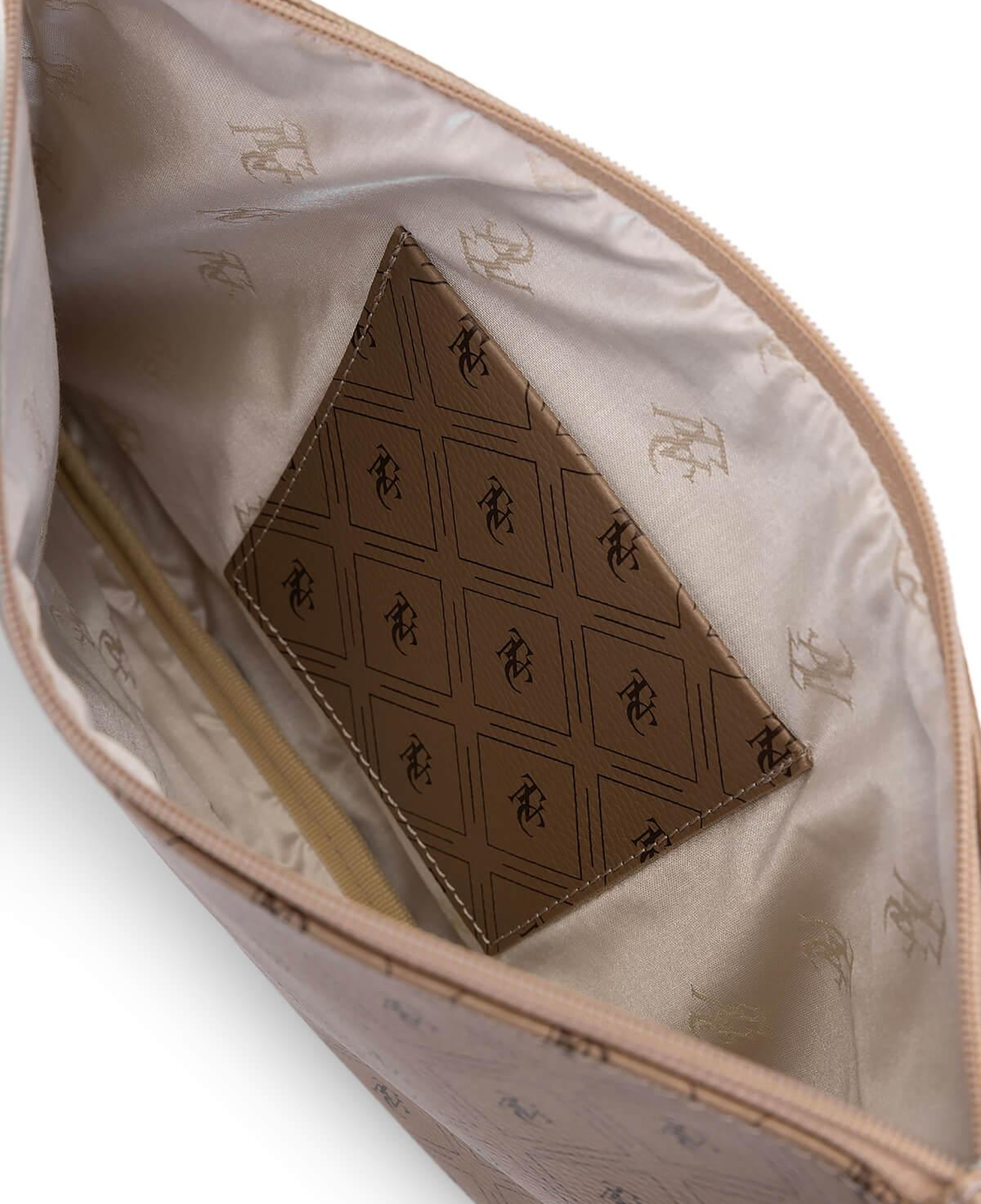 Tamer Tanca Kadın Suni Deri Altın Desen Clutch Çanta
