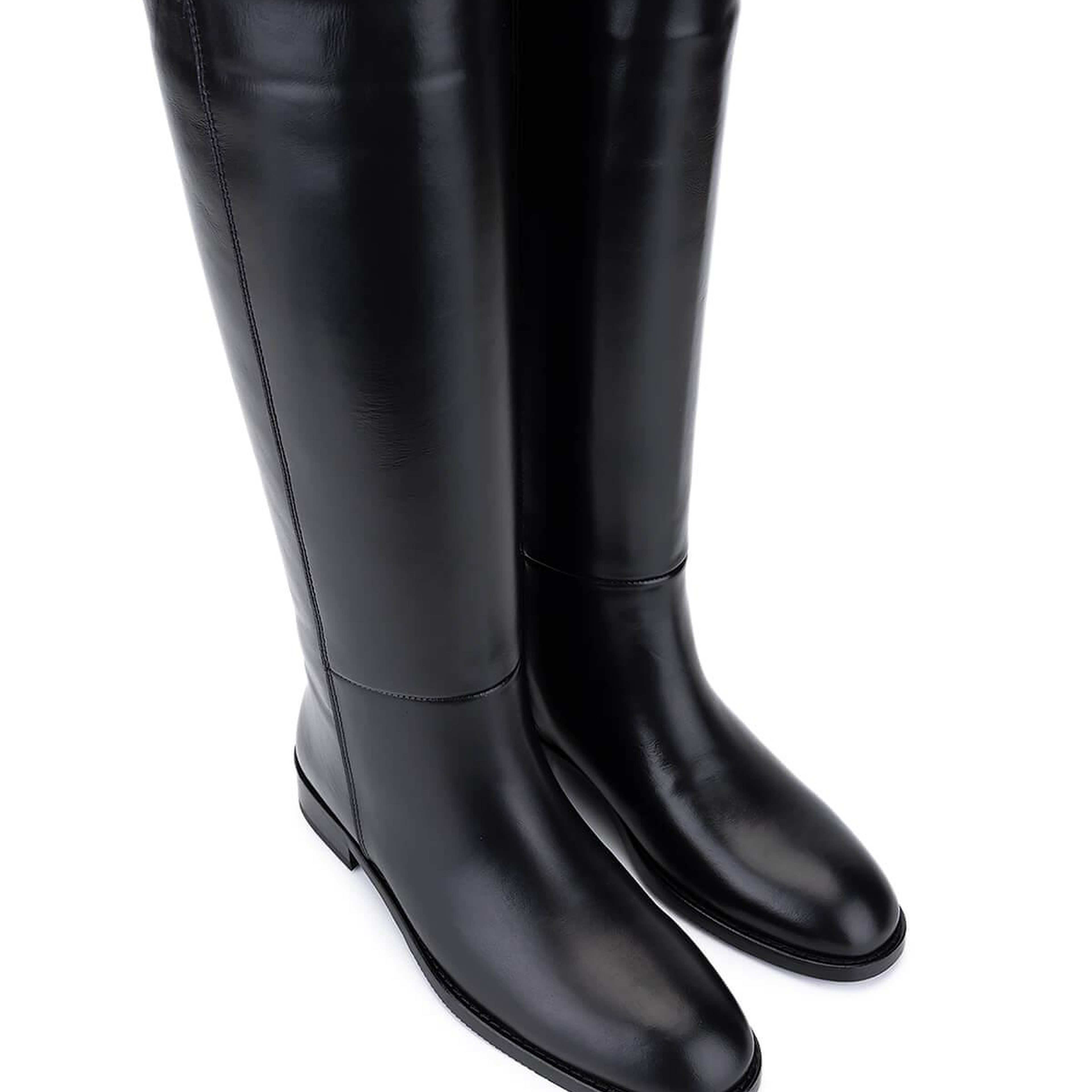 Tamer Tanca Kadın Hakiki Deri Siyah Klasik Çizme