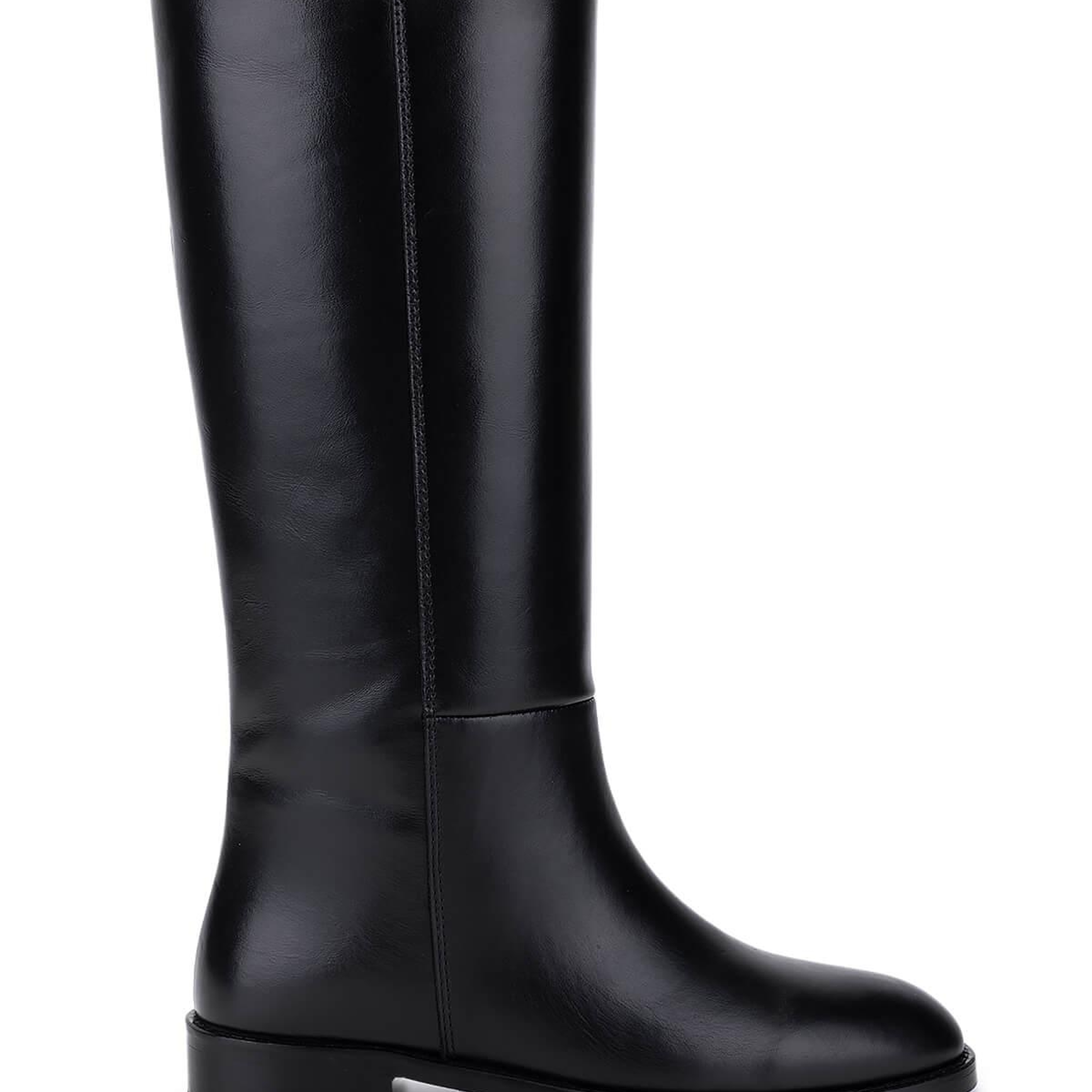 Tamer Tanca Kadın Hakiki Deri Siyah Klasik Çizme