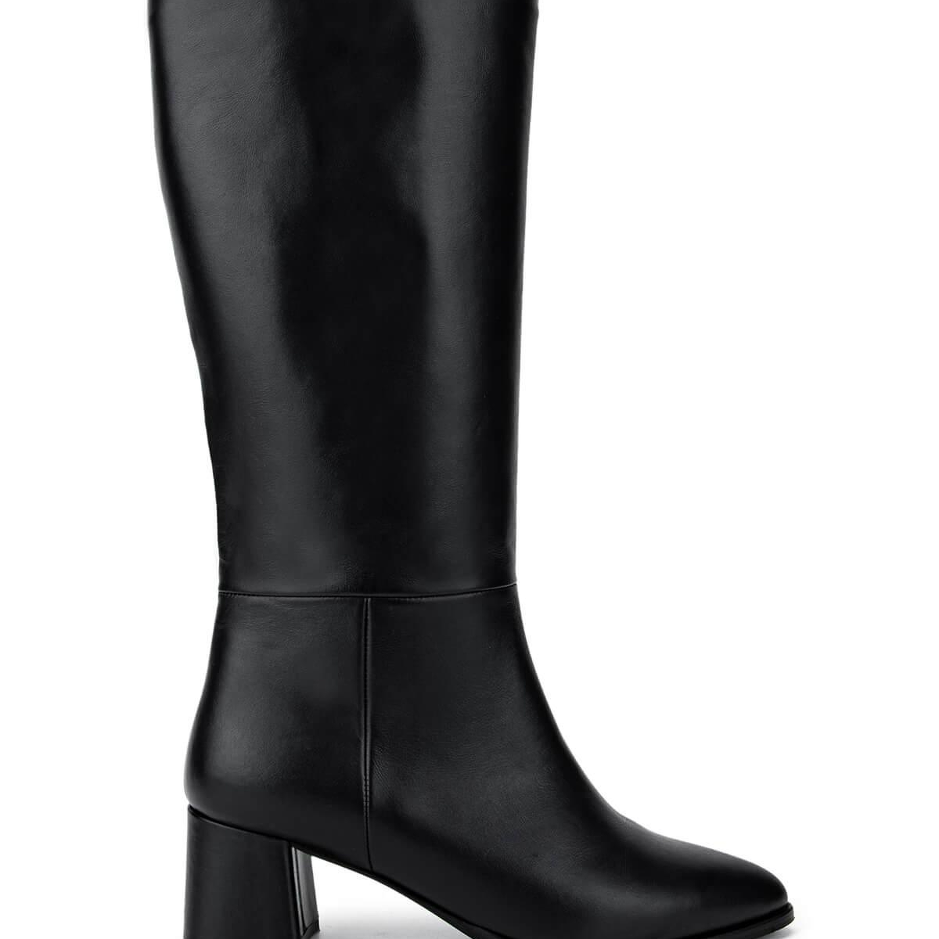 Tamer Tanca Kadın Hakiki Deri Siyah Topuklu Çizme