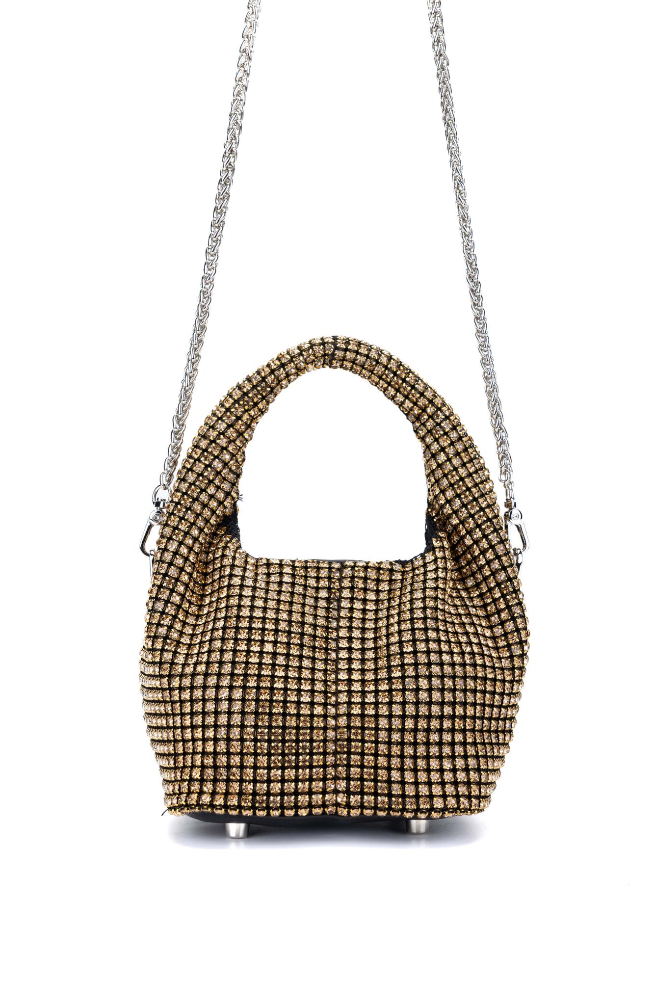 Tamer Tanca Kadın Vegan Altın Omuz Çanta