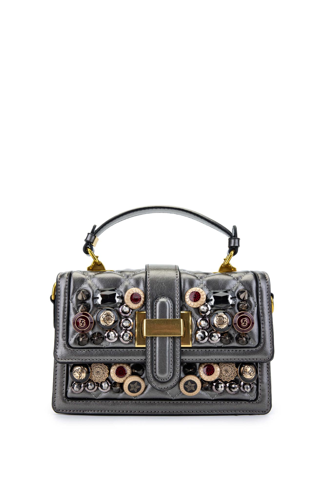 Tamer Tanca Kadın Vegan Metalik Kol Çantası