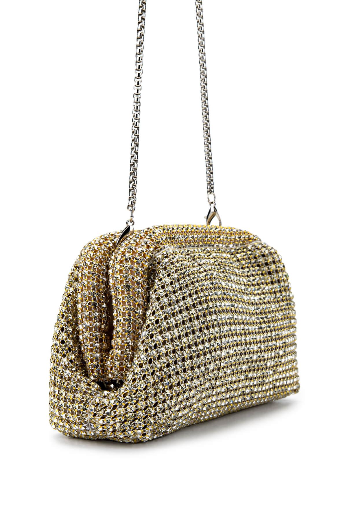 Tamer Tanca Kadın Vegan Altın Omuz Çanta