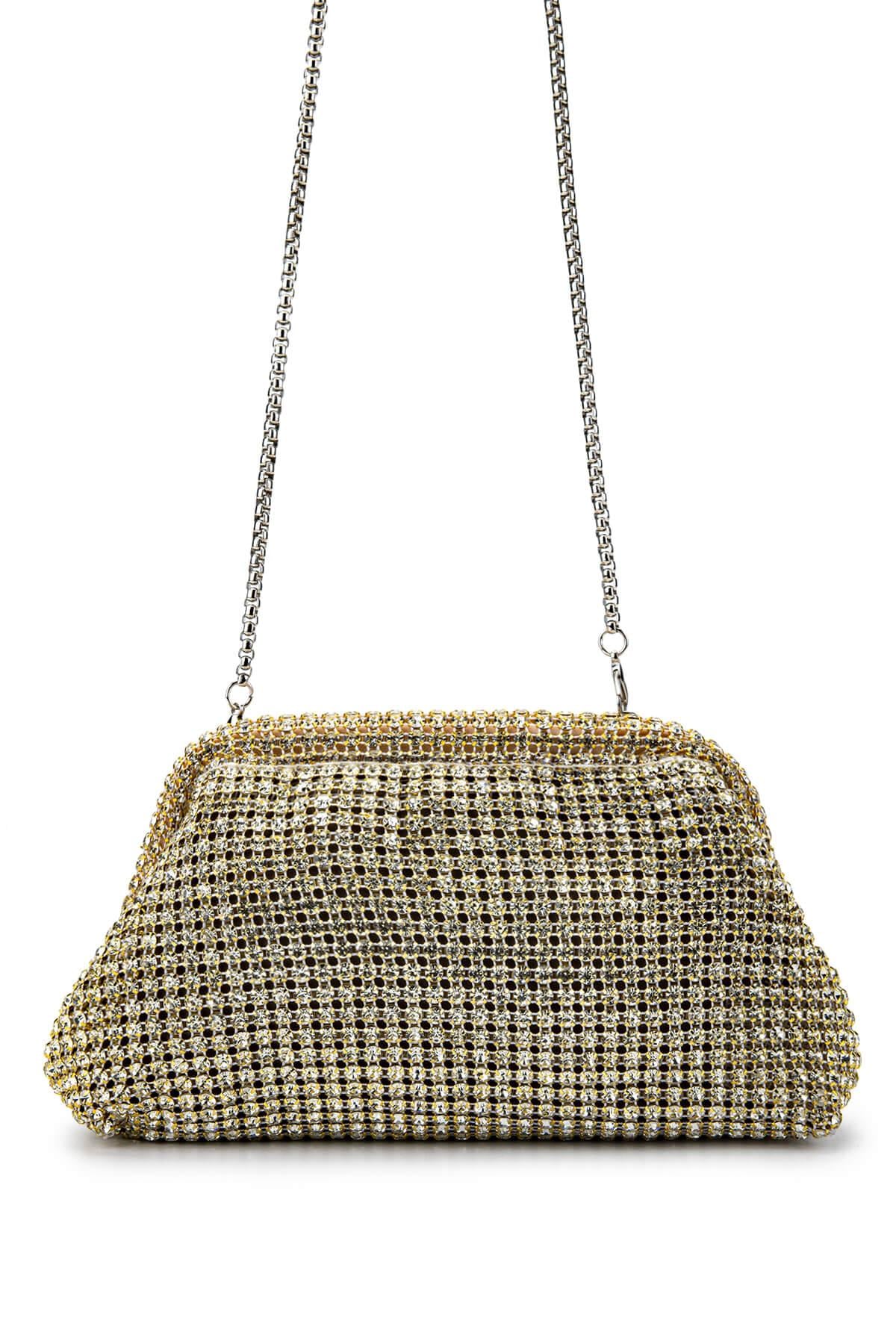 Tamer Tanca Kadın Vegan Altın Omuz Çanta