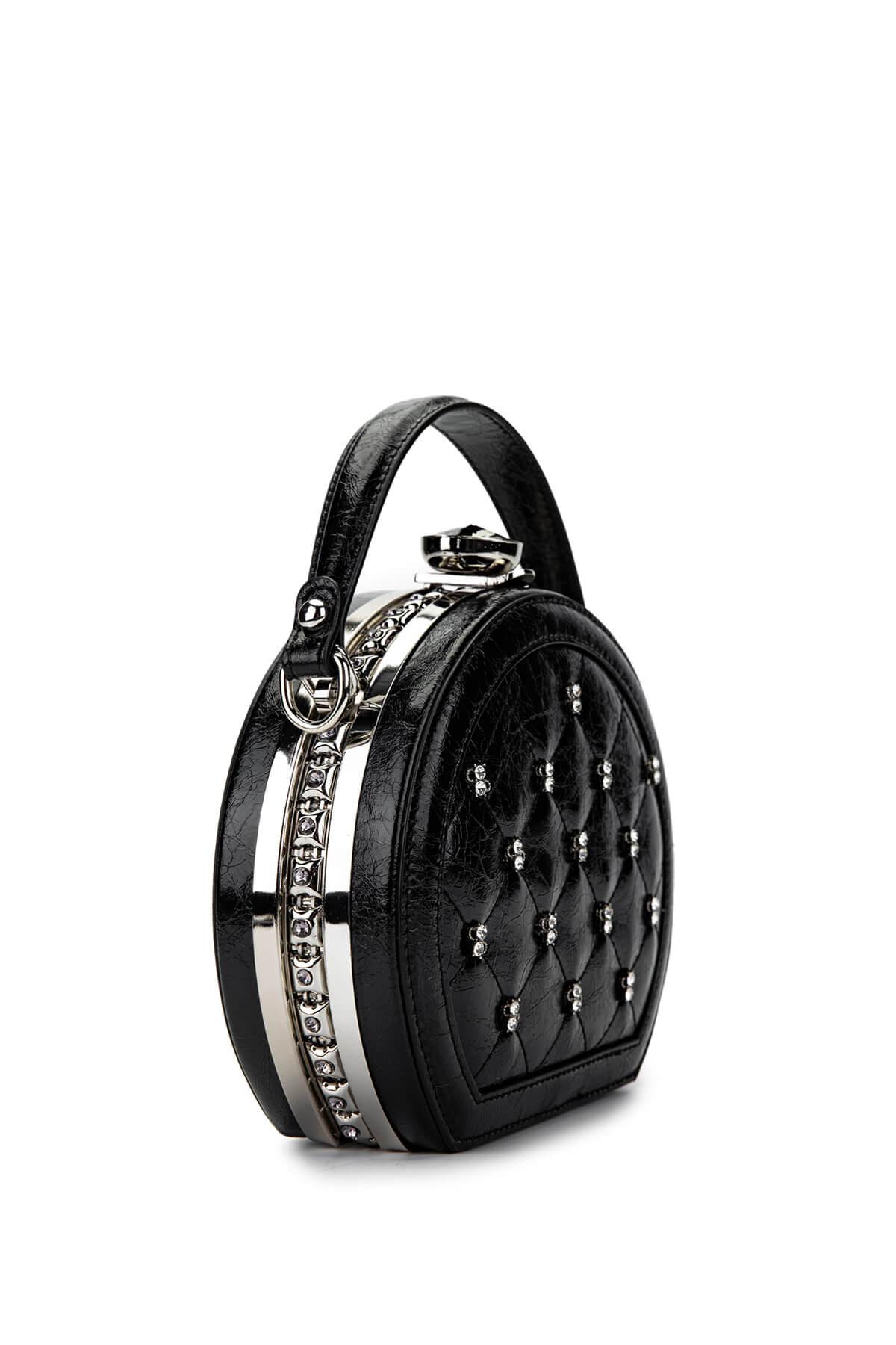 Tamer Tanca Kadın Vegan Siyah Omuz Çanta