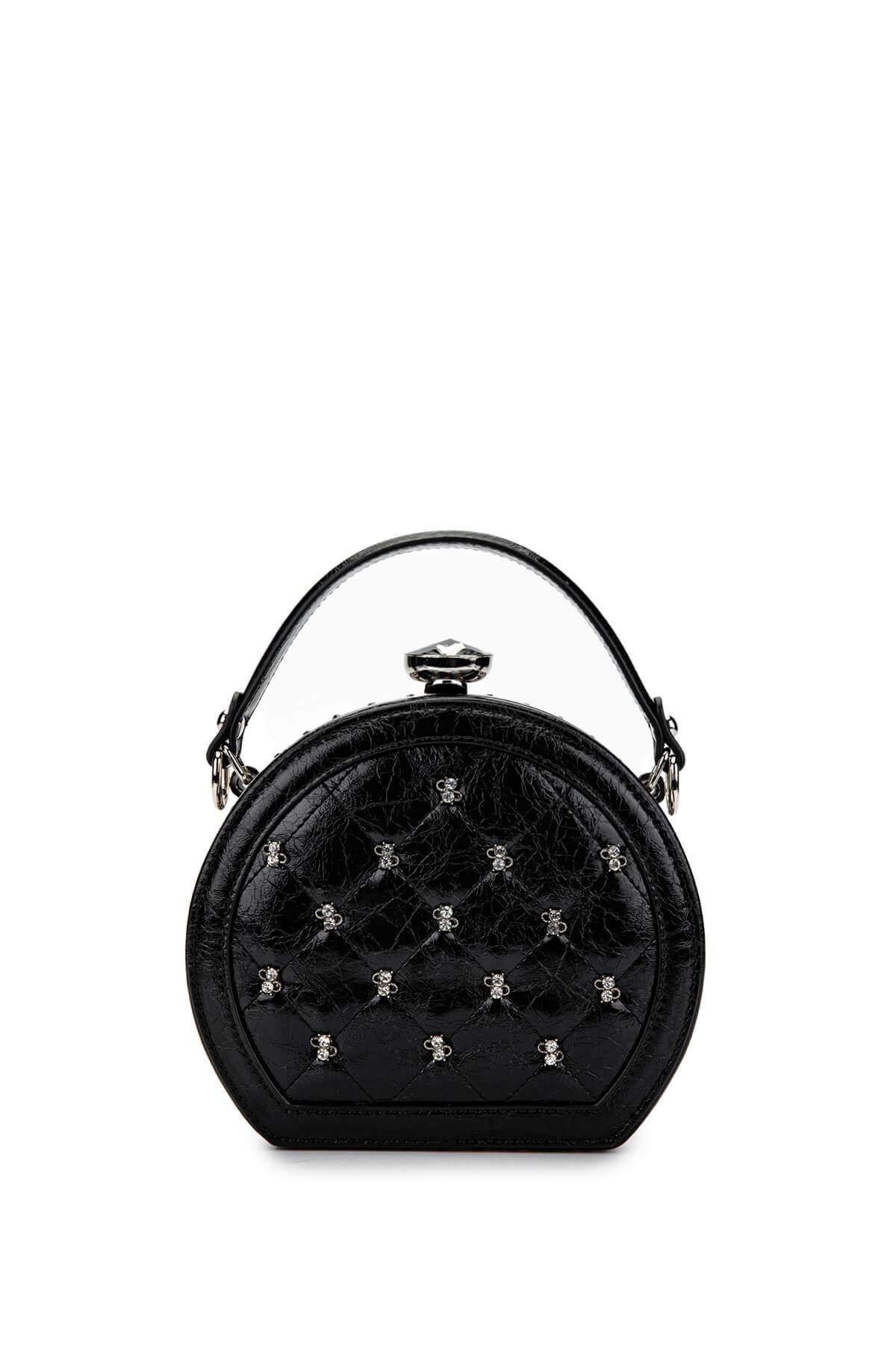 Tamer Tanca Kadın Vegan Siyah Omuz Çanta