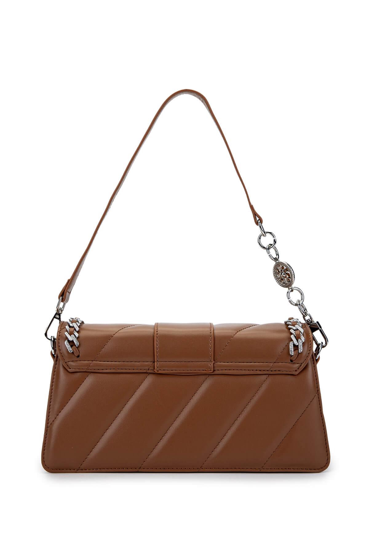 Tamer Tanca Kadın Vegan Camel Omuz Çanta