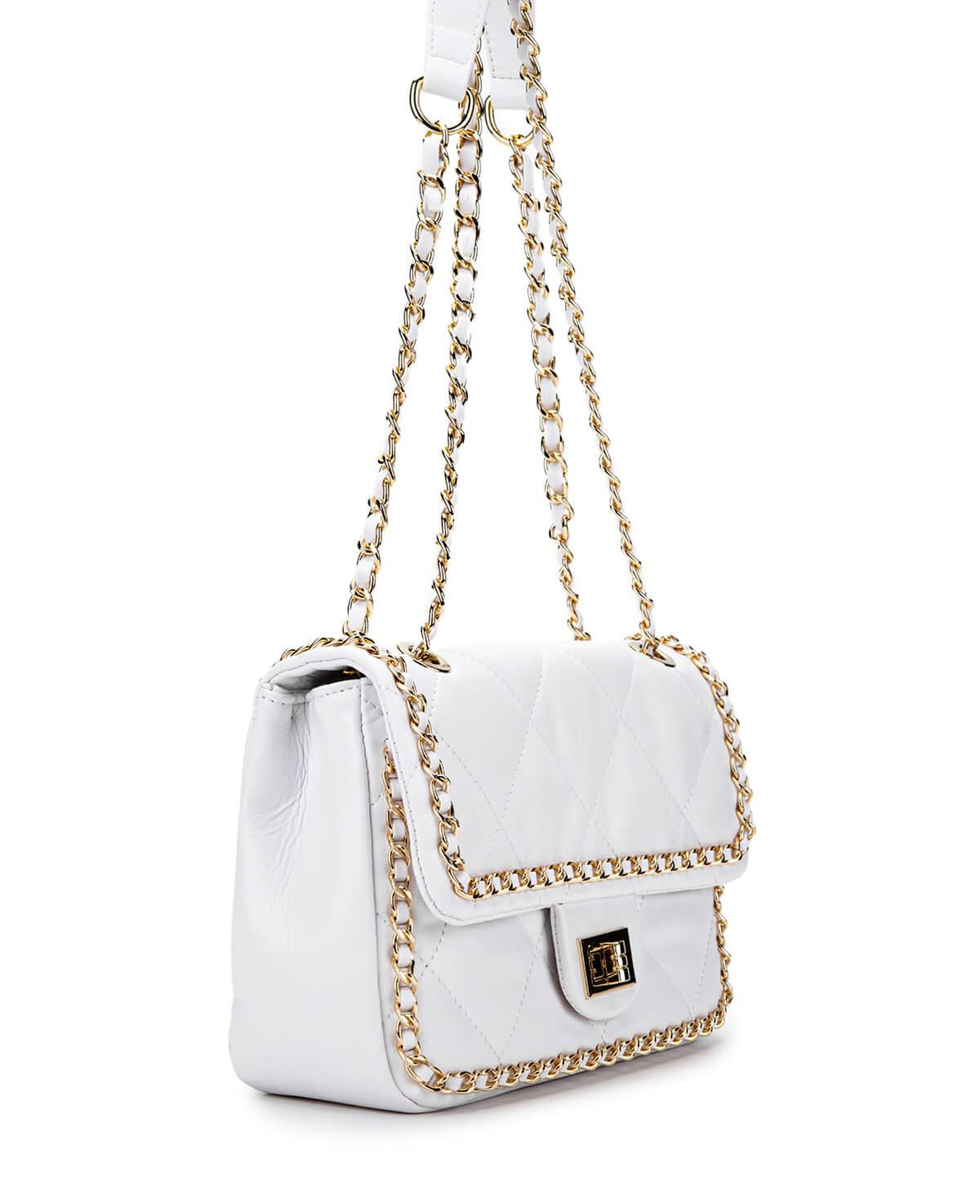 Tamer Tanca Kadın Vegan Beyaz Omuz Çanta